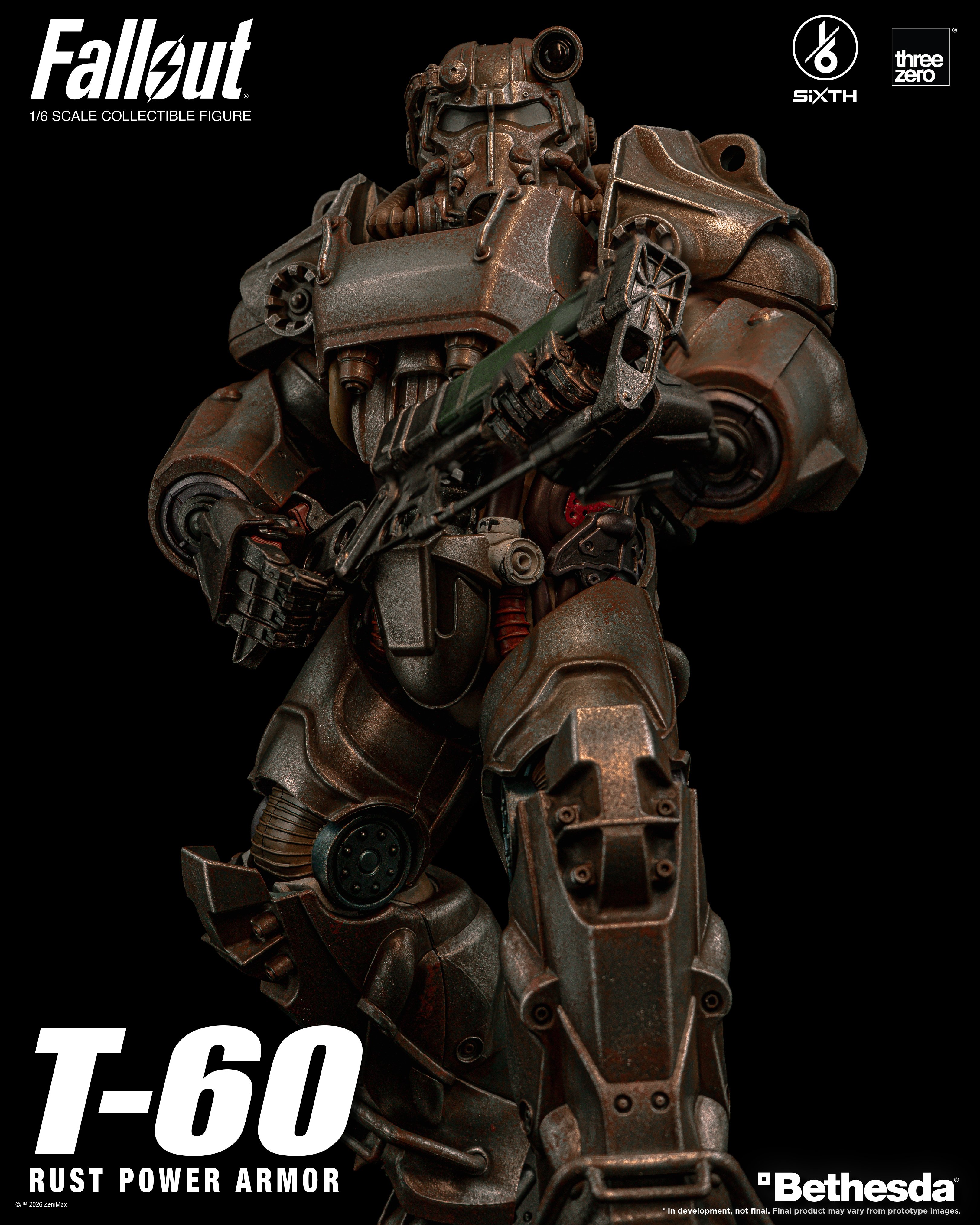 Fallout SiXTH T-60 Rust Power Armor 1/6 Scale Action Figure Gallery Image 8