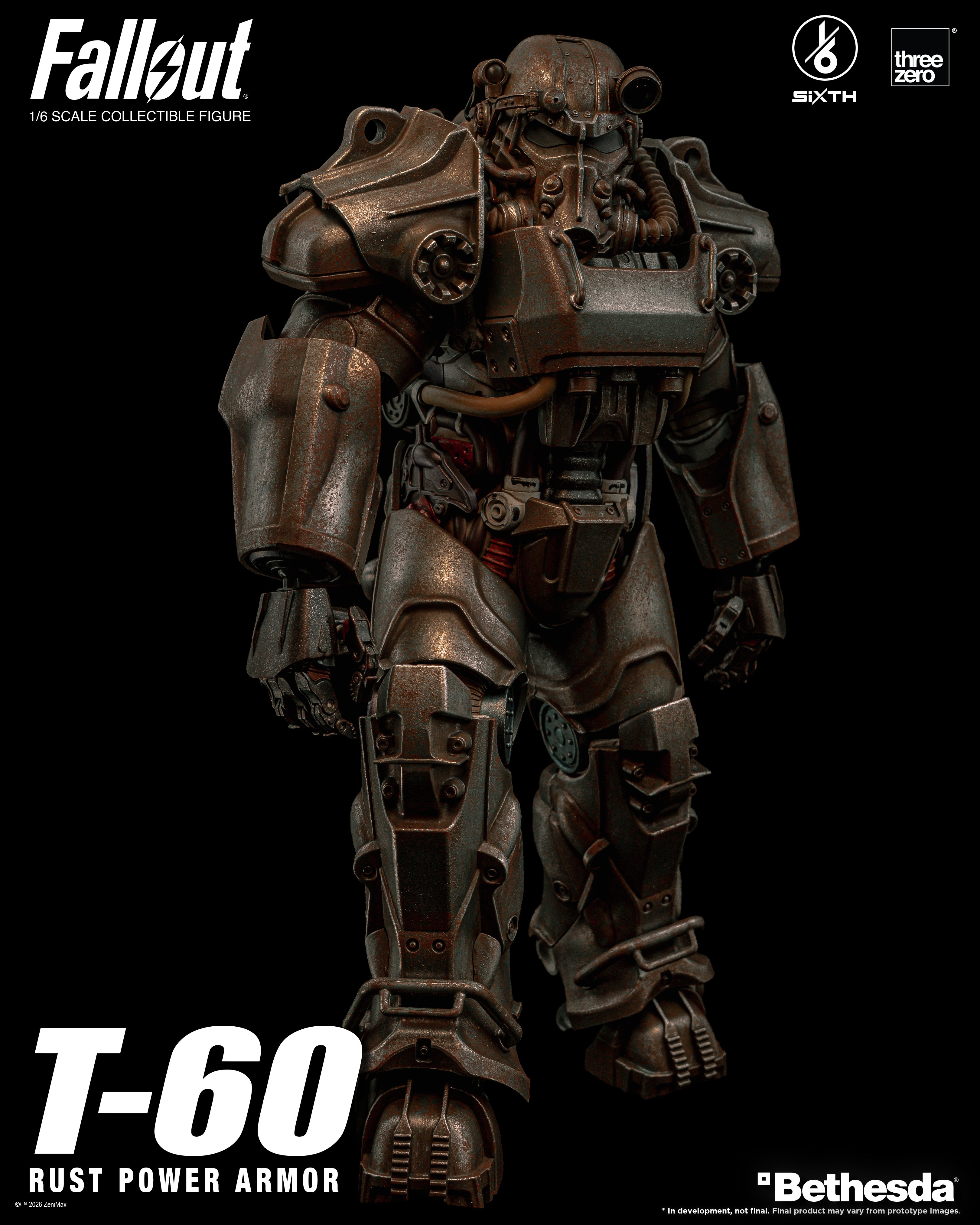 Fallout SiXTH T-60 Rust Power Armor 1/6 Scale Action Figure Gallery Image 4