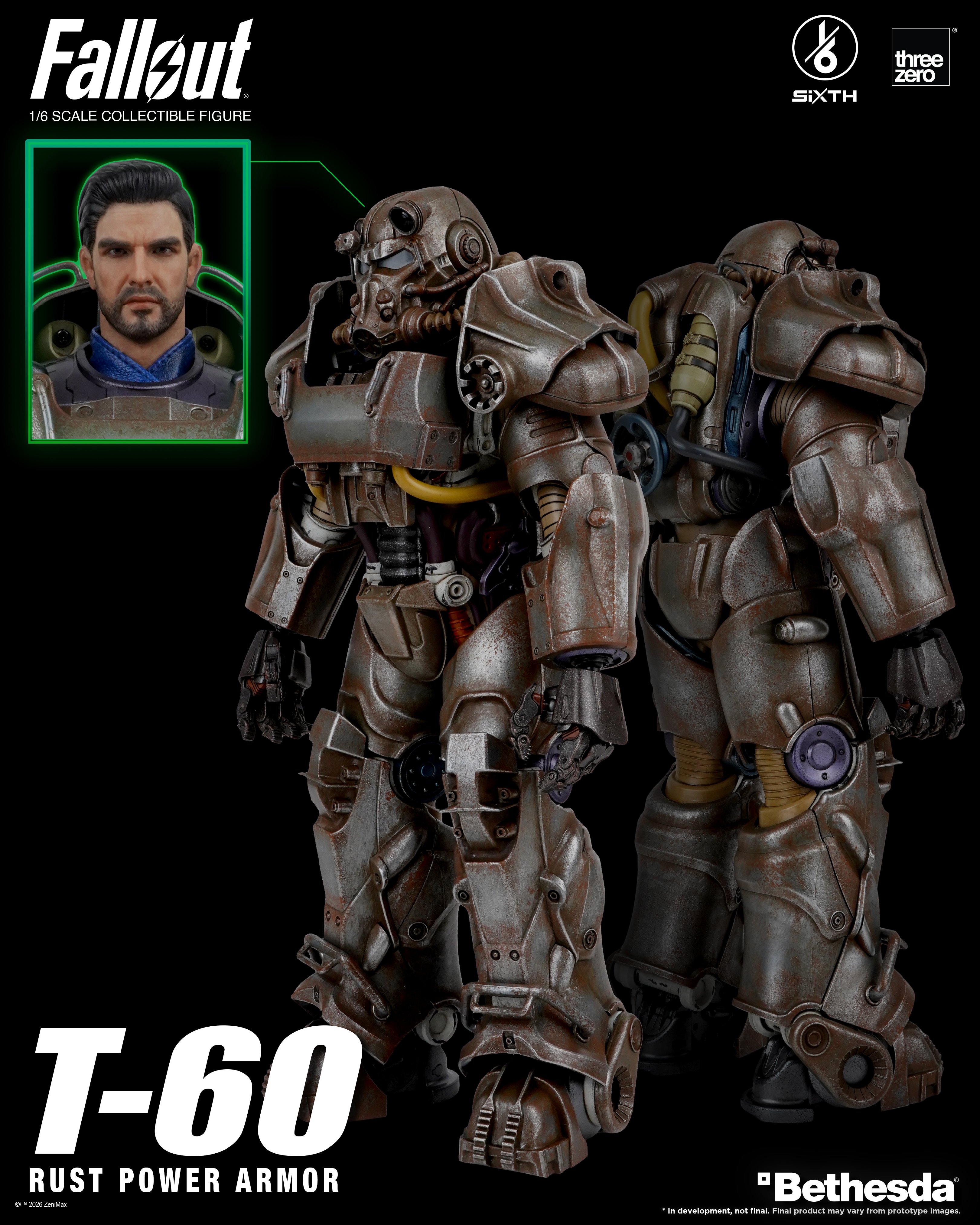 Fallout SiXTH T-60 Rust Power Armor 1/6 Scale Action Figure Gallery Image 17