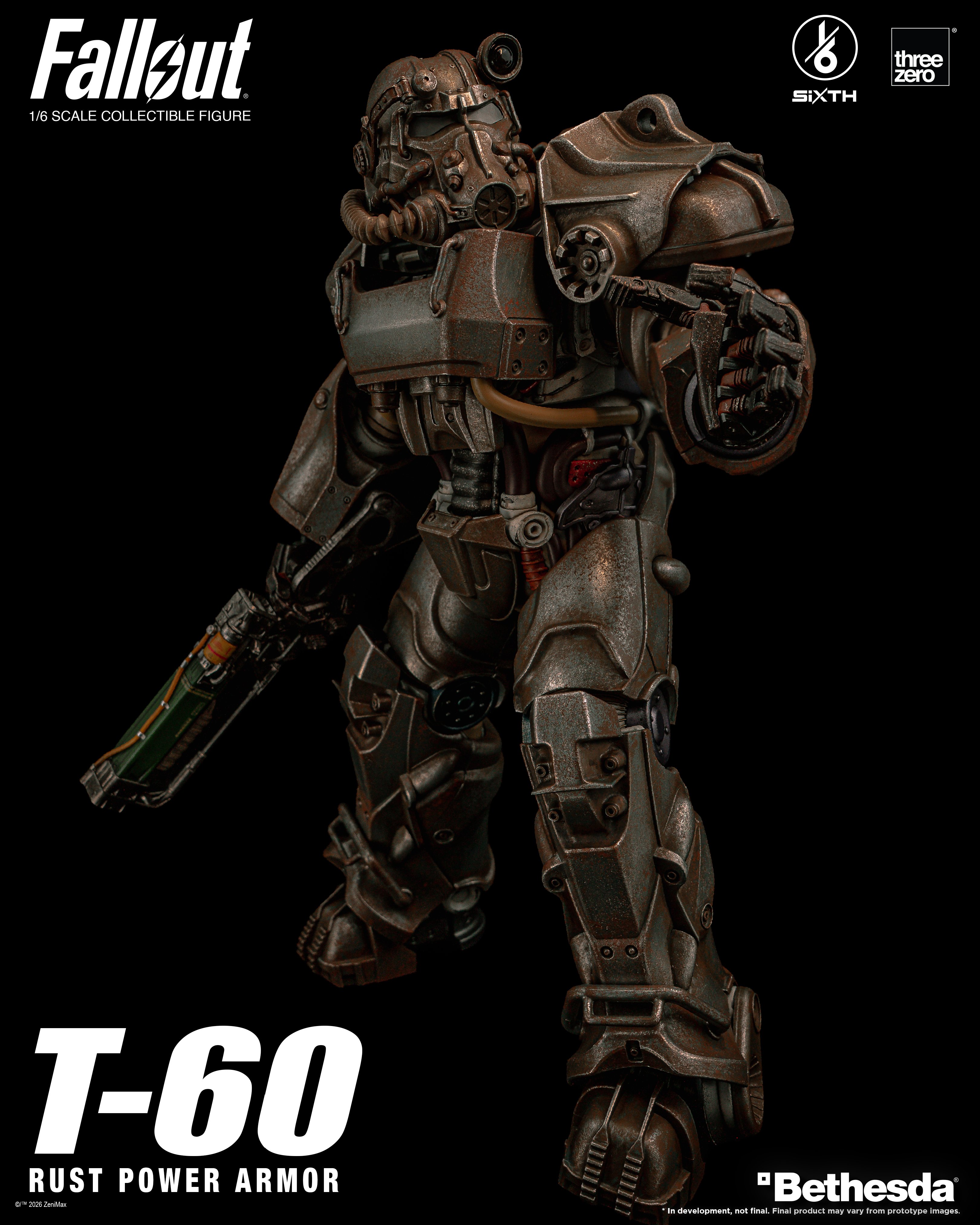 Fallout SiXTH T-60 Rust Power Armor 1/6 Scale Action Figure Gallery Image 7