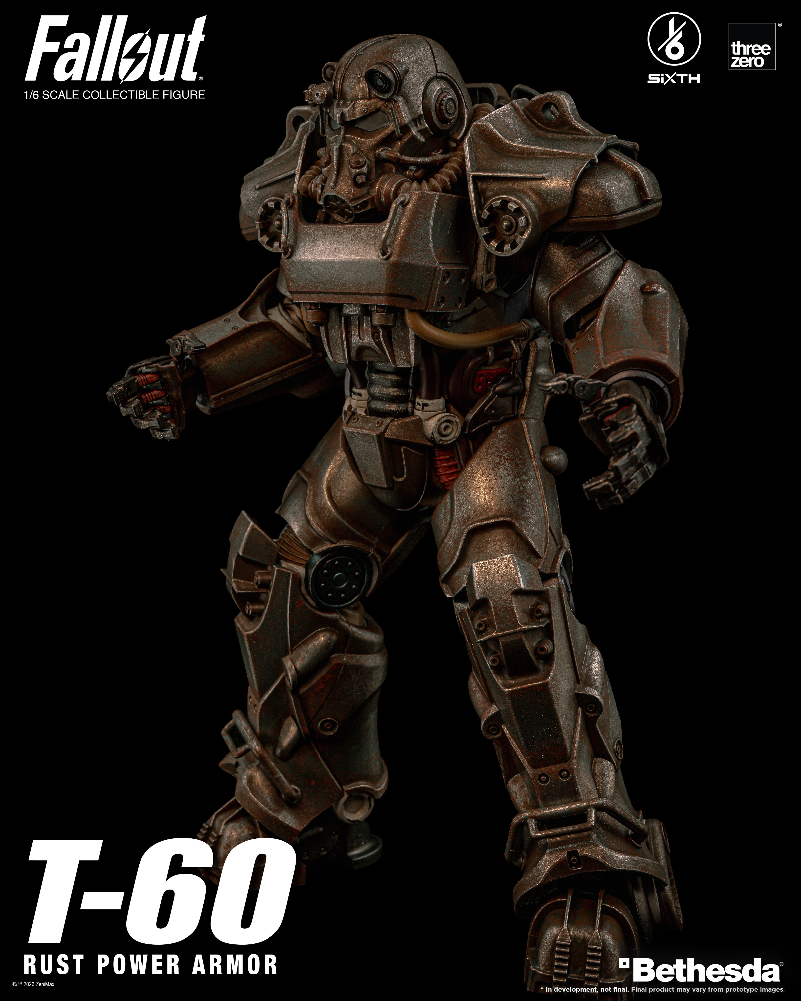 Fallout SiXTH T-60 Rust Power Armor 1/6 Scale Action Figure Gallery Image 6