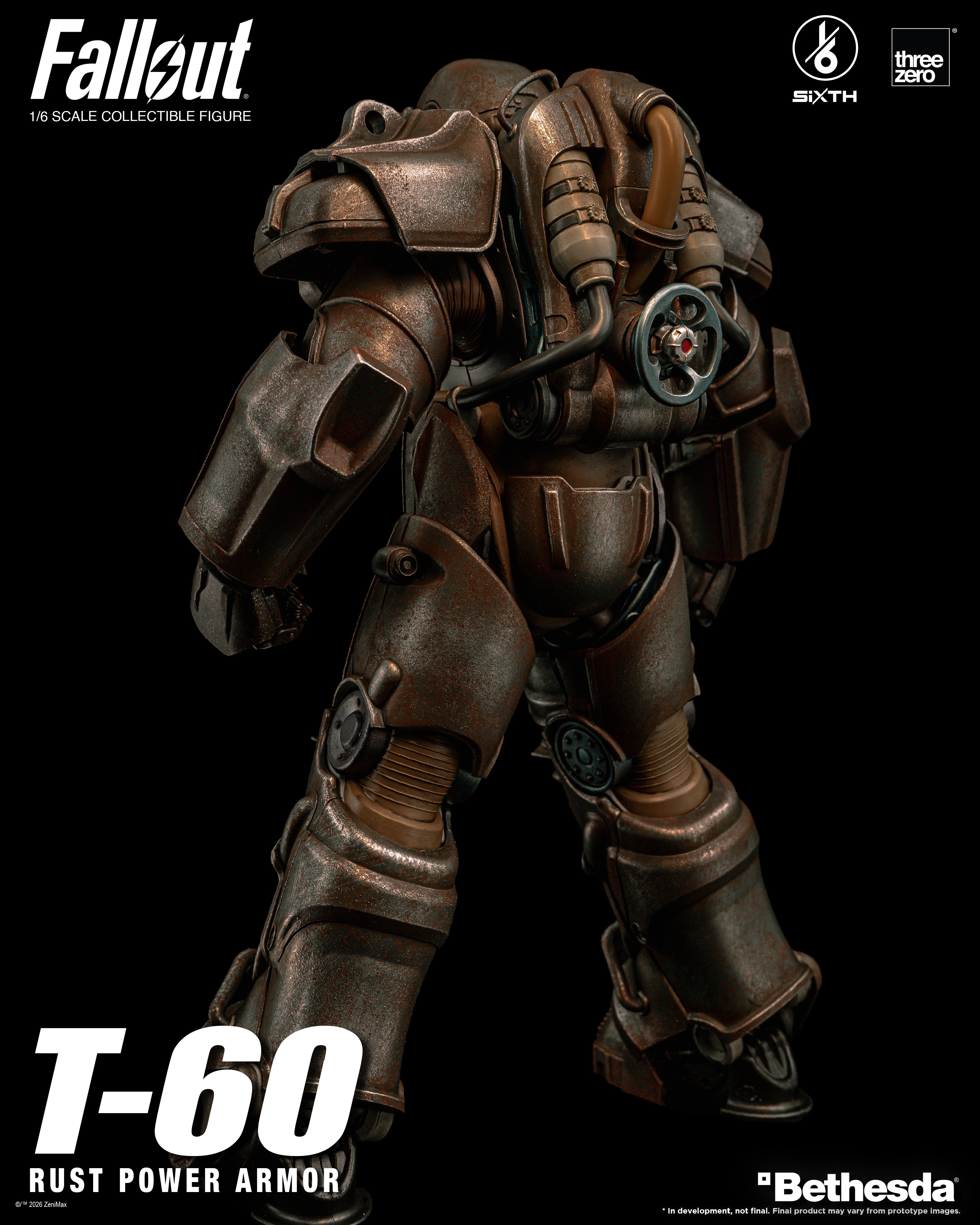 Fallout SiXTH T-60 Rust Power Armor 1/6 Scale Action Figure Gallery Image 5