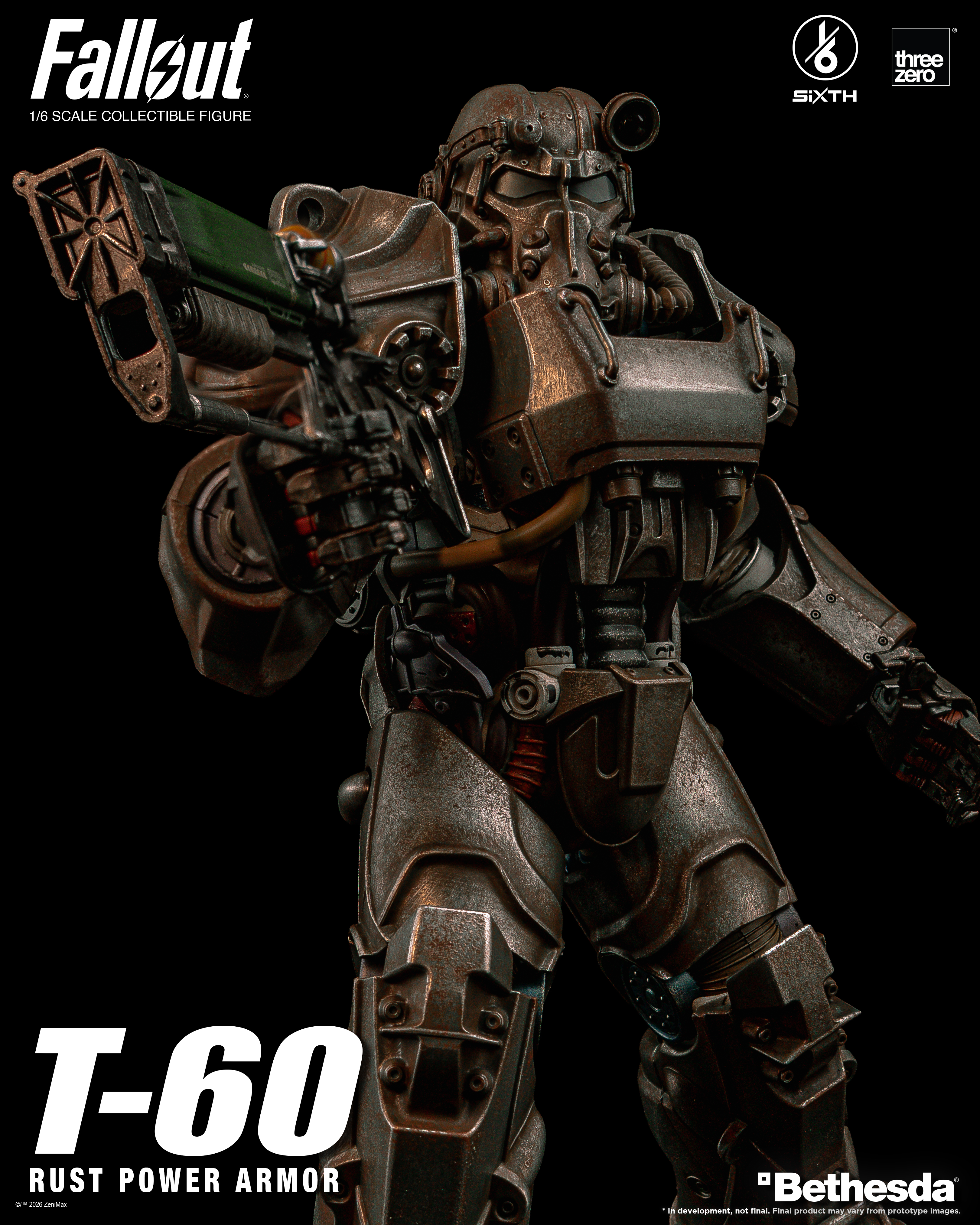 Fallout SiXTH T-60 Rust Power Armor 1/6 Scale Action Figure Gallery Image 10