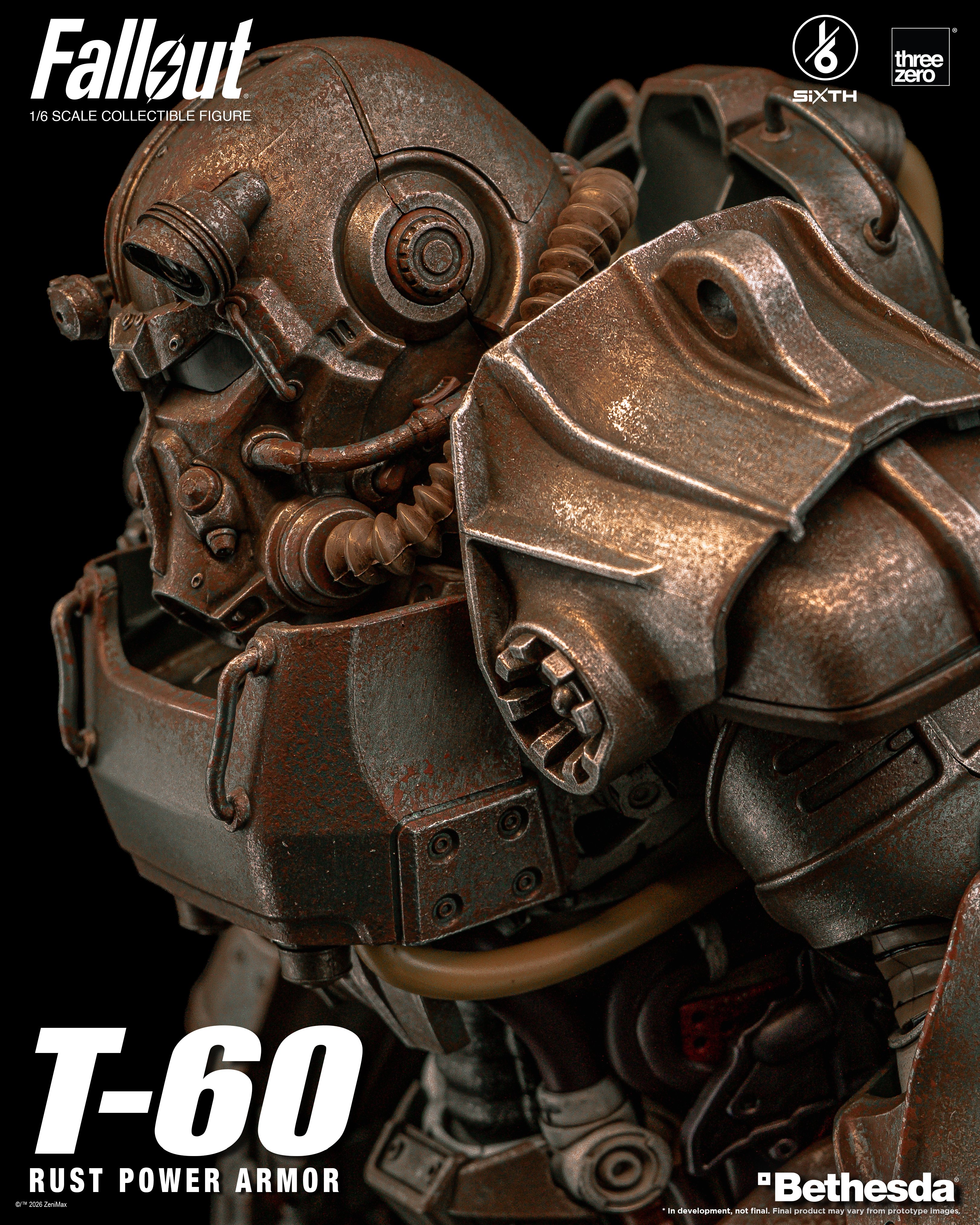 Fallout SiXTH T-60 Rust Power Armor 1/6 Scale Action Figure Gallery Image 12