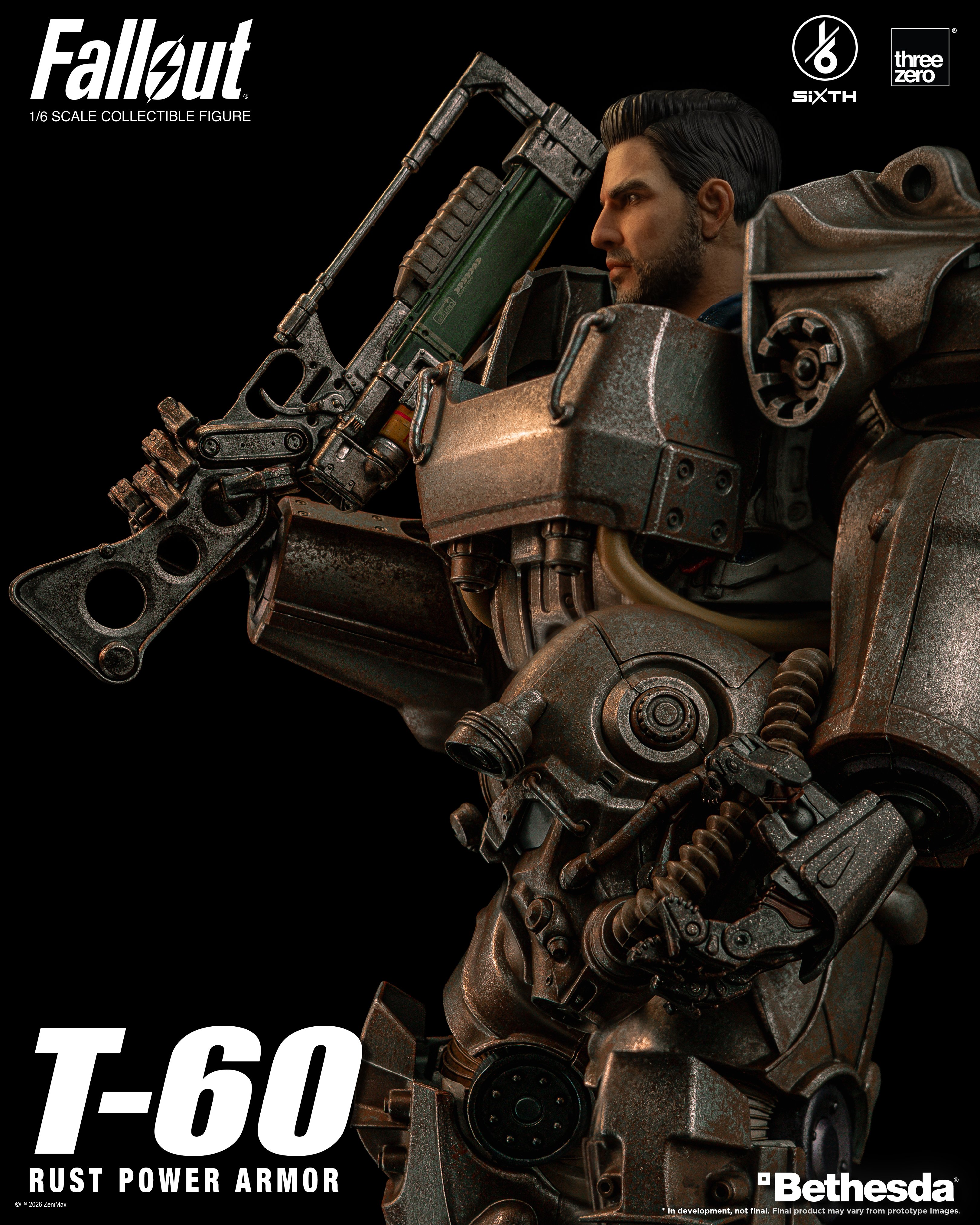 Fallout SiXTH T-60 Rust Power Armor 1/6 Scale Action Figure Gallery Image 15