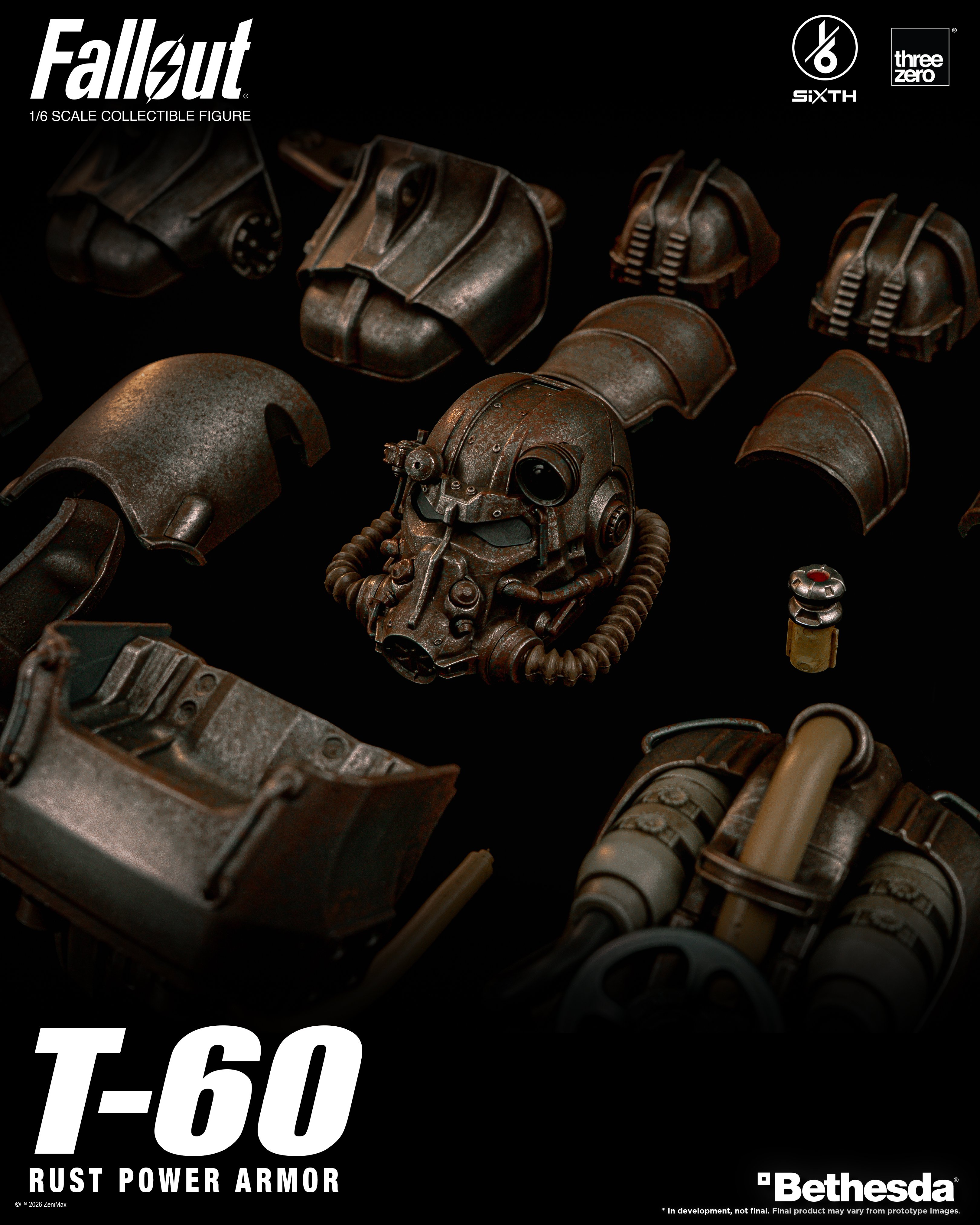 Fallout SiXTH T-60 Rust Power Armor 1/6 Scale Action Figure Gallery Image 18