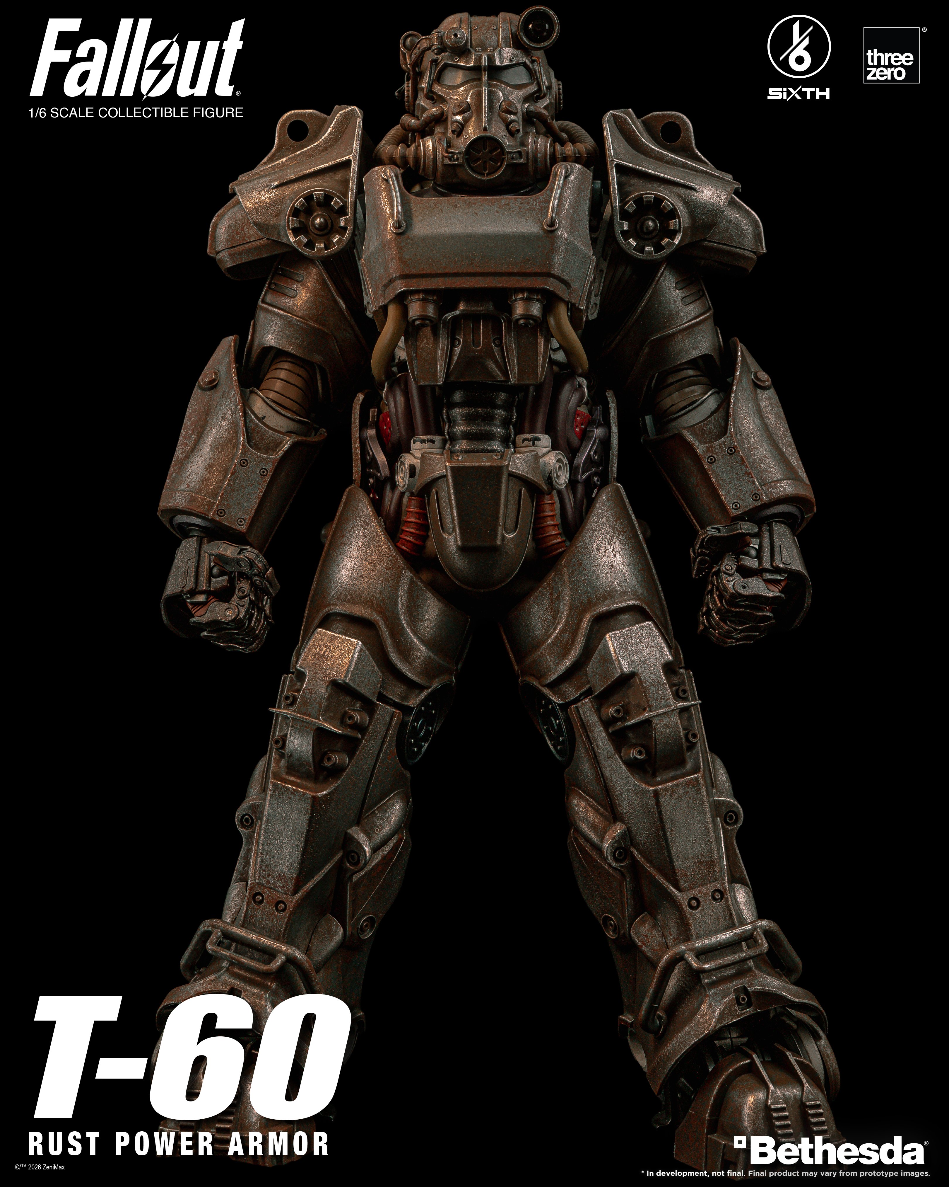 Fallout SiXTH T-60 Rust Power Armor 1/6 Scale Action Figure Gallery Image 3