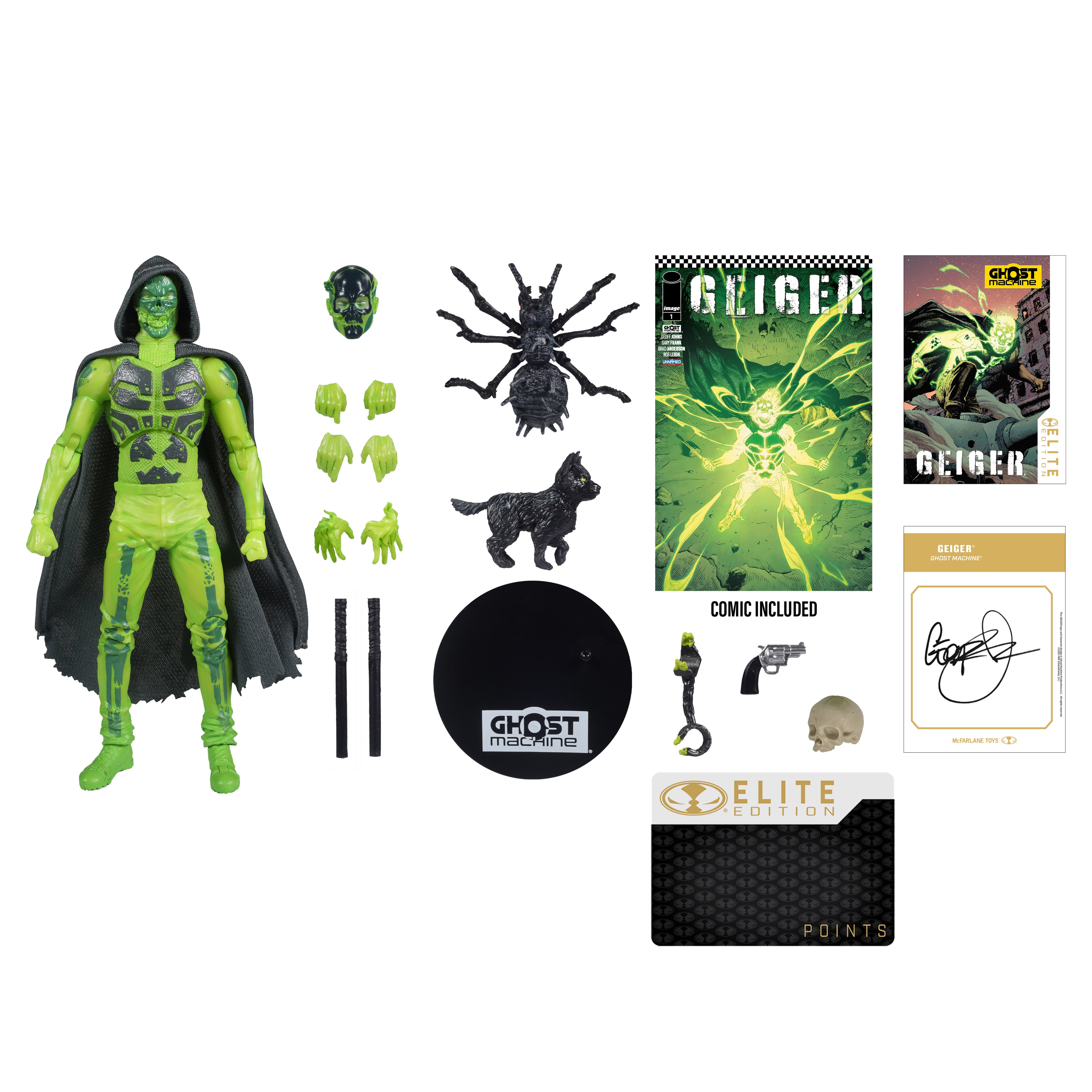 Ghost Machine McFarlane Elite Edition #15 Geiger Deluxe Action Figure Gallery Image 17