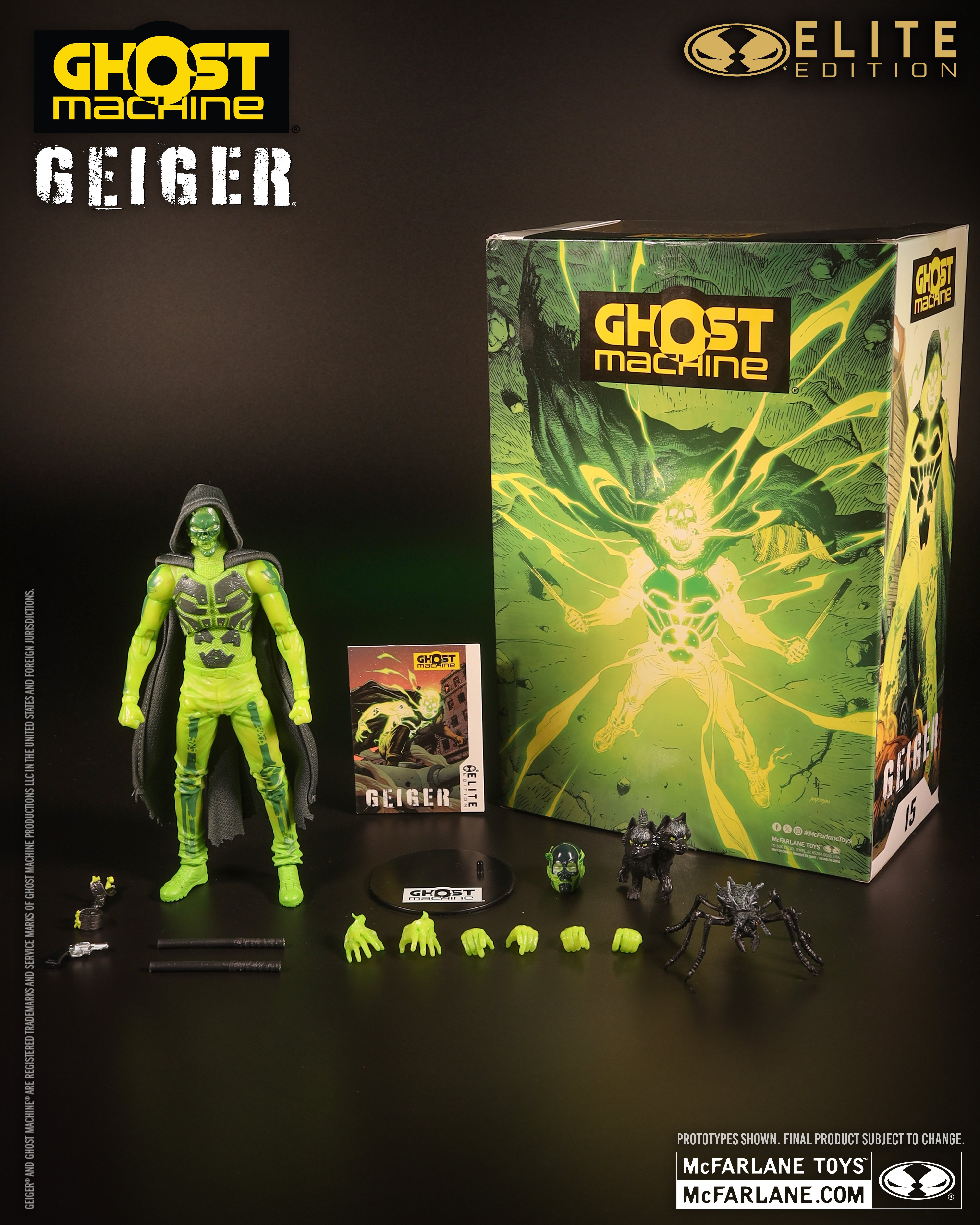 Ghost Machine McFarlane Elite Edition #15 Geiger Deluxe Action Figure Gallery Image 12