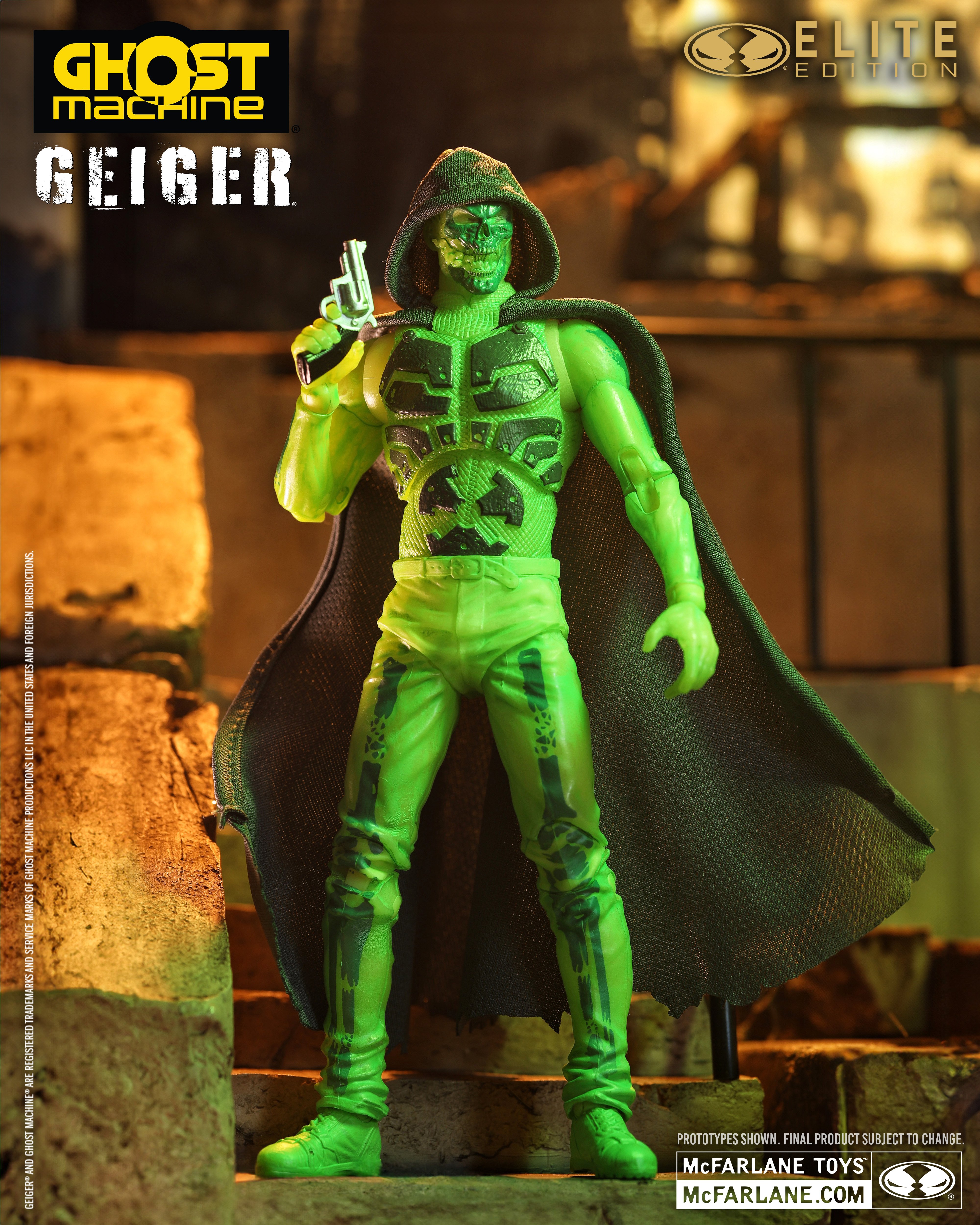 Ghost Machine McFarlane Elite Edition #15 Geiger Deluxe Action Figure Gallery Image 5