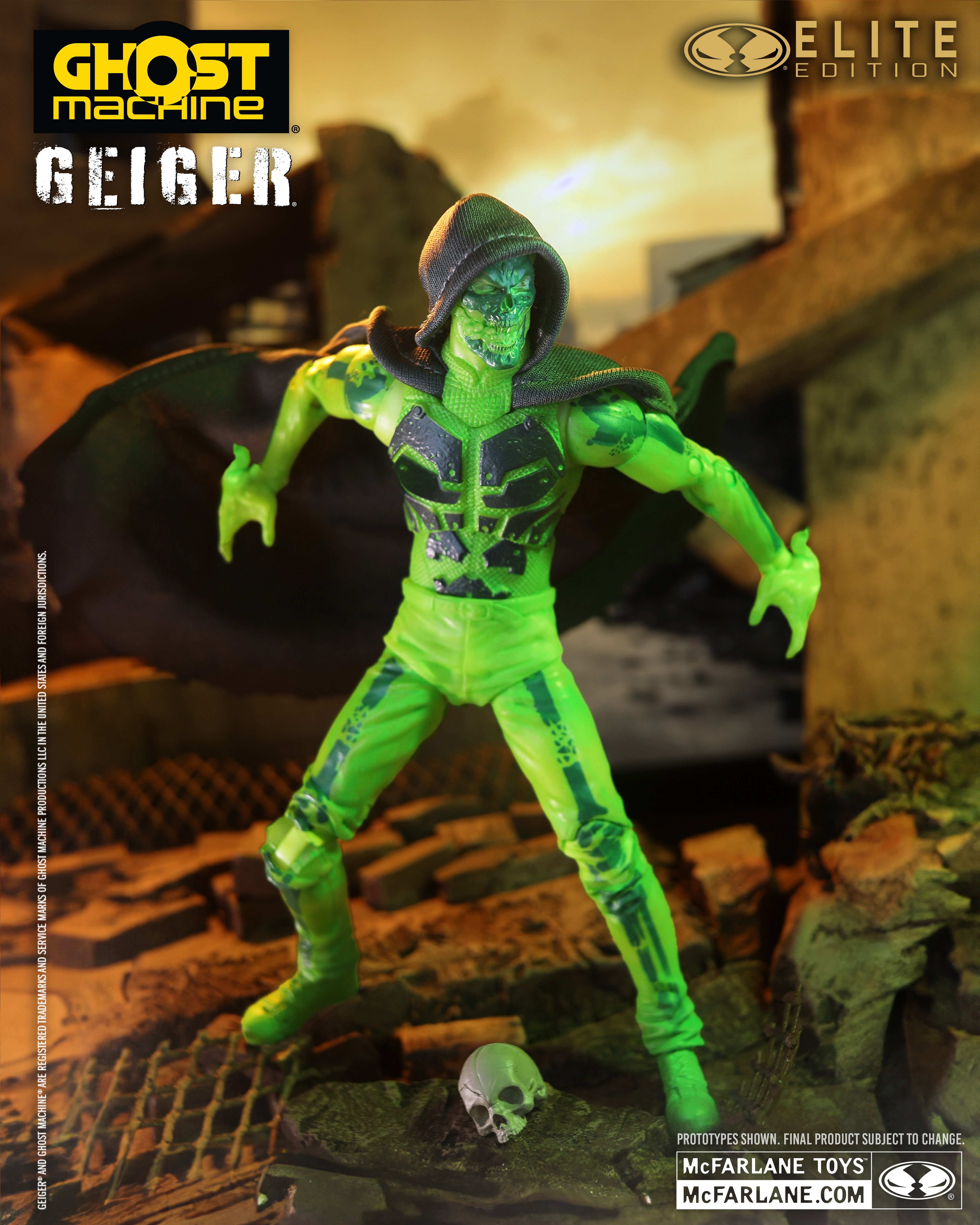 Ghost Machine McFarlane Elite Edition #15 Geiger Deluxe Action Figure Gallery Image 6