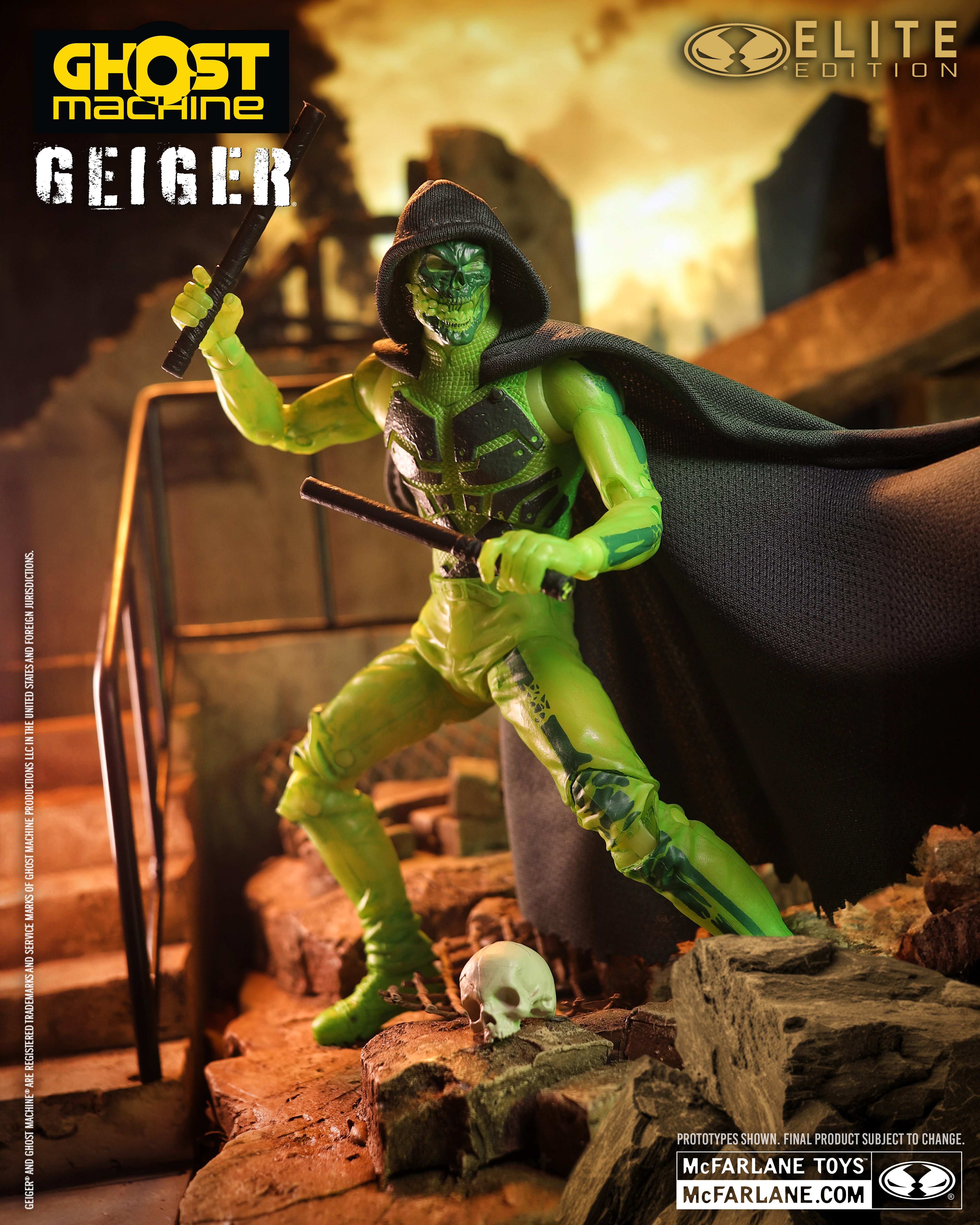 Ghost Machine McFarlane Elite Edition #15 Geiger Deluxe Action Figure Gallery Image 3