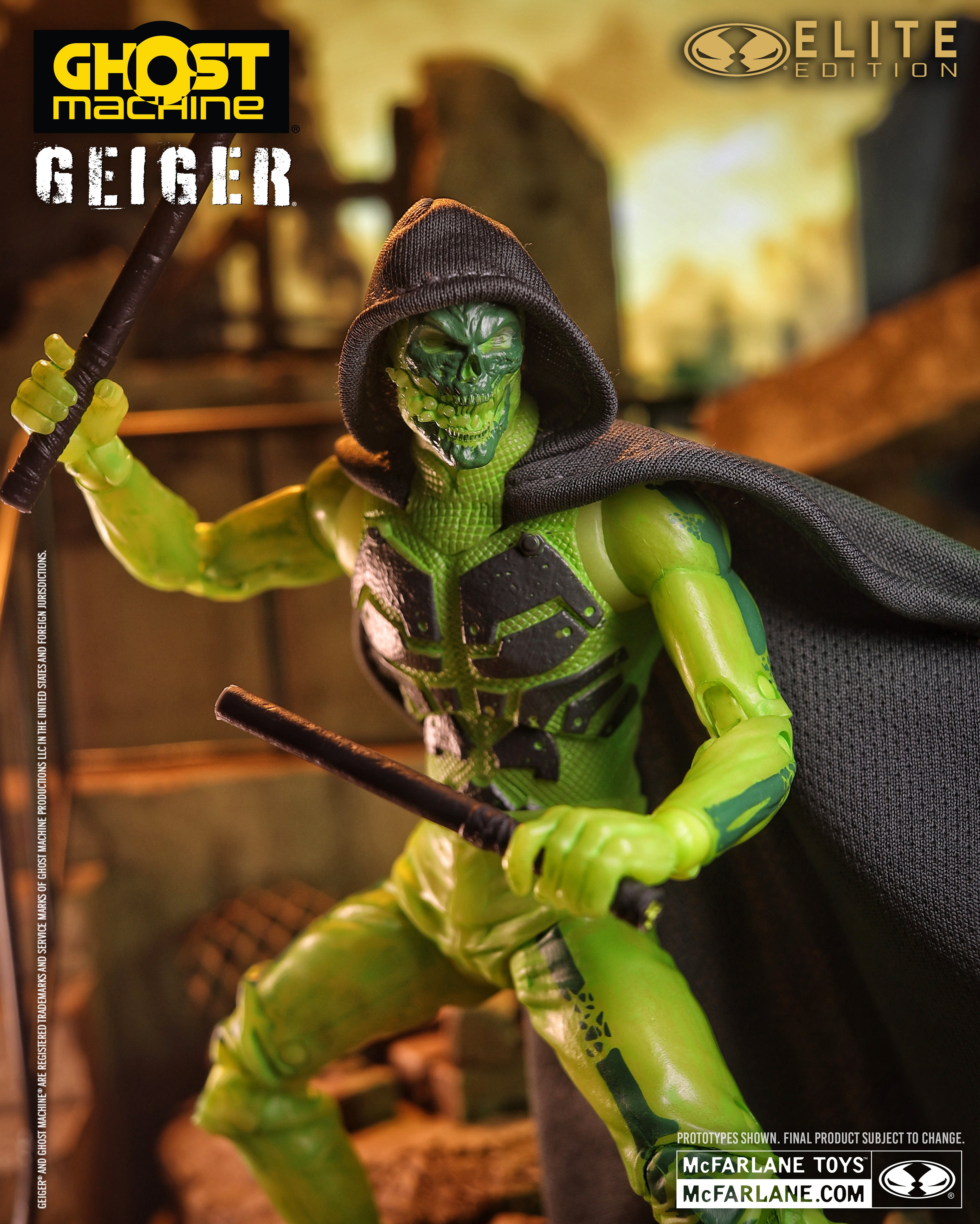 Ghost Machine McFarlane Elite Edition #15 Geiger Deluxe Action Figure Gallery Image 9