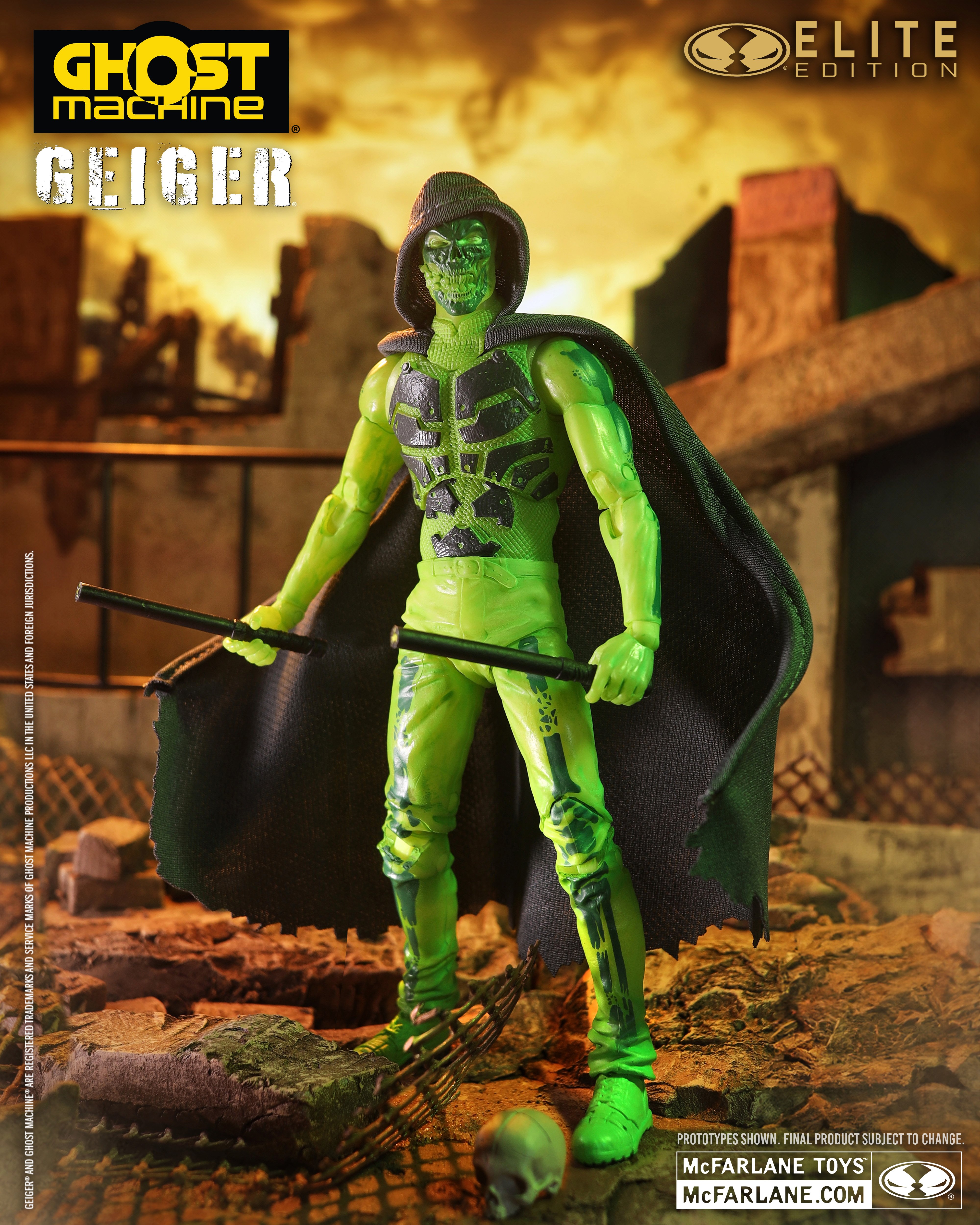 Ghost Machine McFarlane Elite Edition #15 Geiger Deluxe Action Figure Gallery Image 4