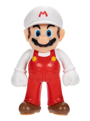 Super Mario Wave 60 Fire Mario 2.5-Inch Scale Limited Articulation Action Figure