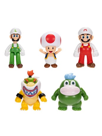 Super Mario Wave 60 2.5-Inch Scale Limited Articulation Set of 5 Action Figure