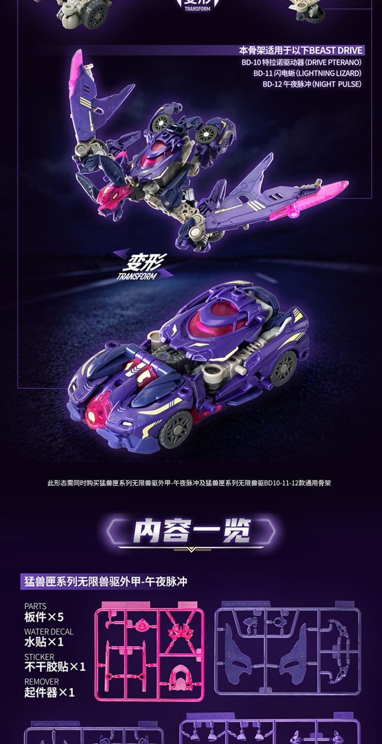 BeastBOX BeastDrive BD-12 Night Pulse with General Frame Figure Gallery Image 8