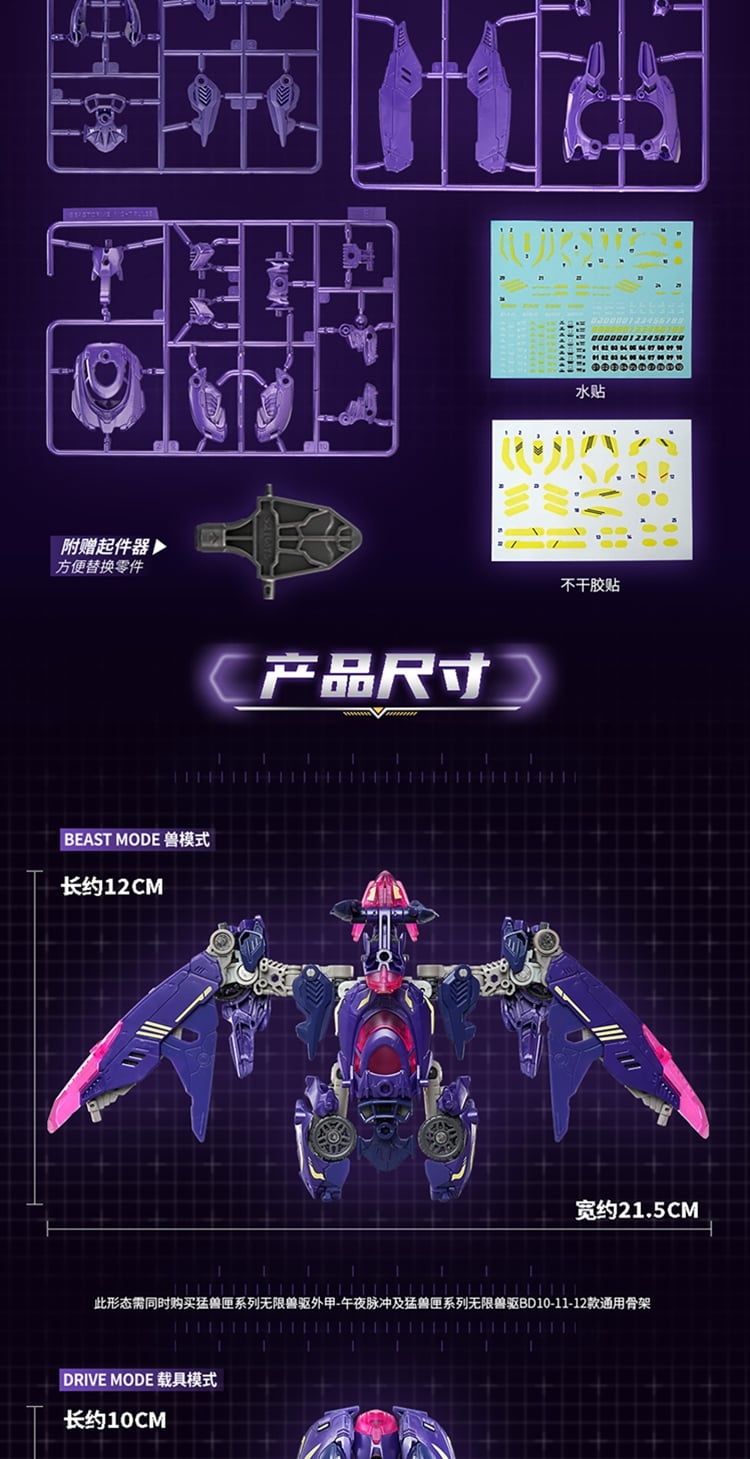BeastBOX BeastDrive BD-12 Night Pulse with General Frame Figure Gallery Image 9