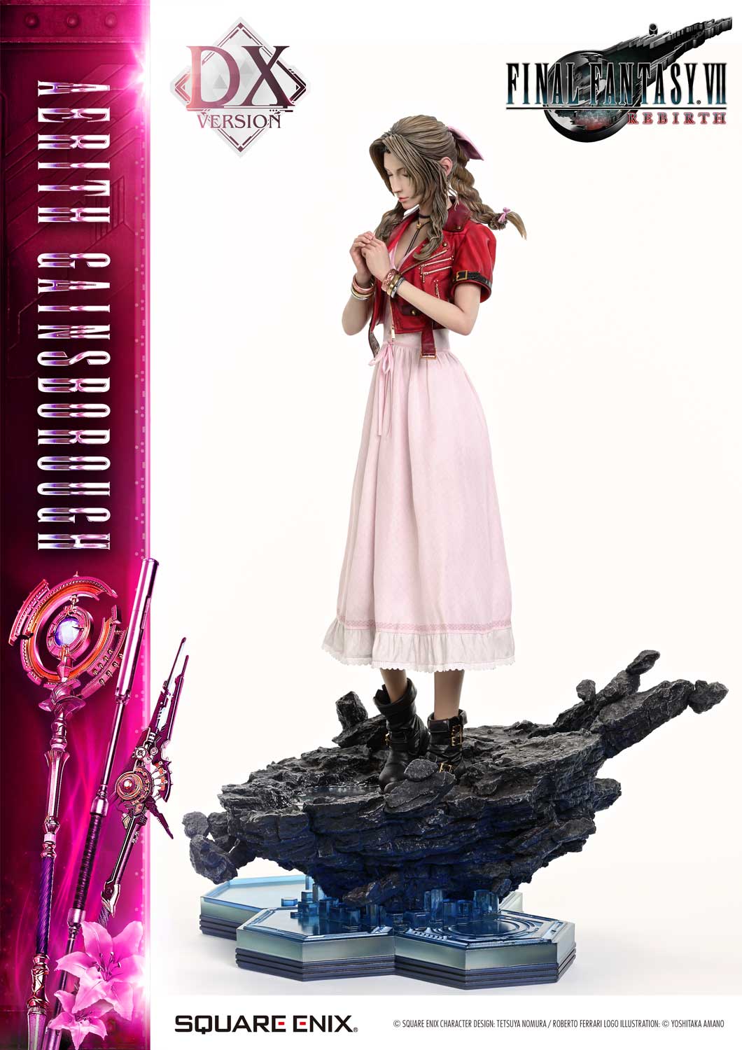 Final Fantasy VII Rebirth Square Enix Masterline Aerith Gainsborough (Deluxe Ver.) 1/4 Scale Statue Gallery Image 7