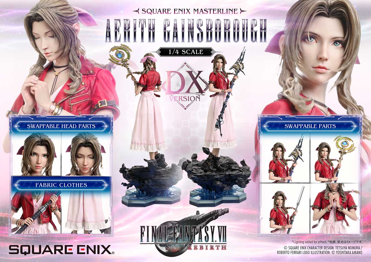 Final Fantasy VII Rebirth Square Enix Masterline Aerith Gainsborough (Deluxe Ver.) 1/4 Scale Statue Gallery Image 69