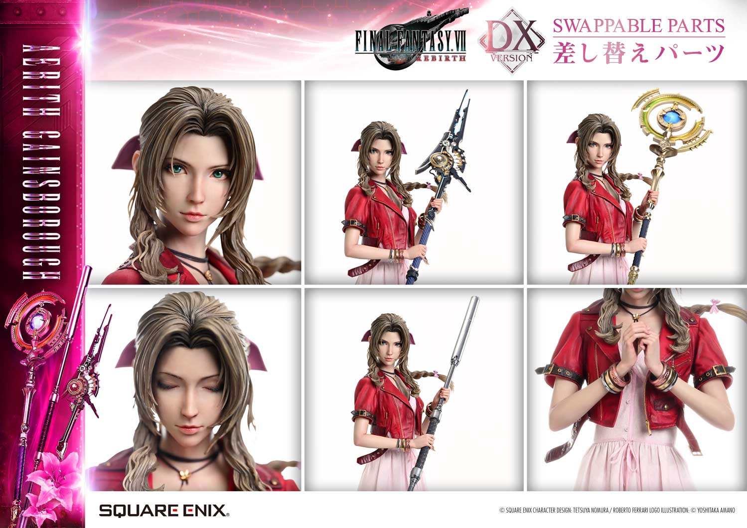 Final Fantasy VII Rebirth Square Enix Masterline Aerith Gainsborough (Deluxe Ver.) 1/4 Scale Statue Gallery Image 68