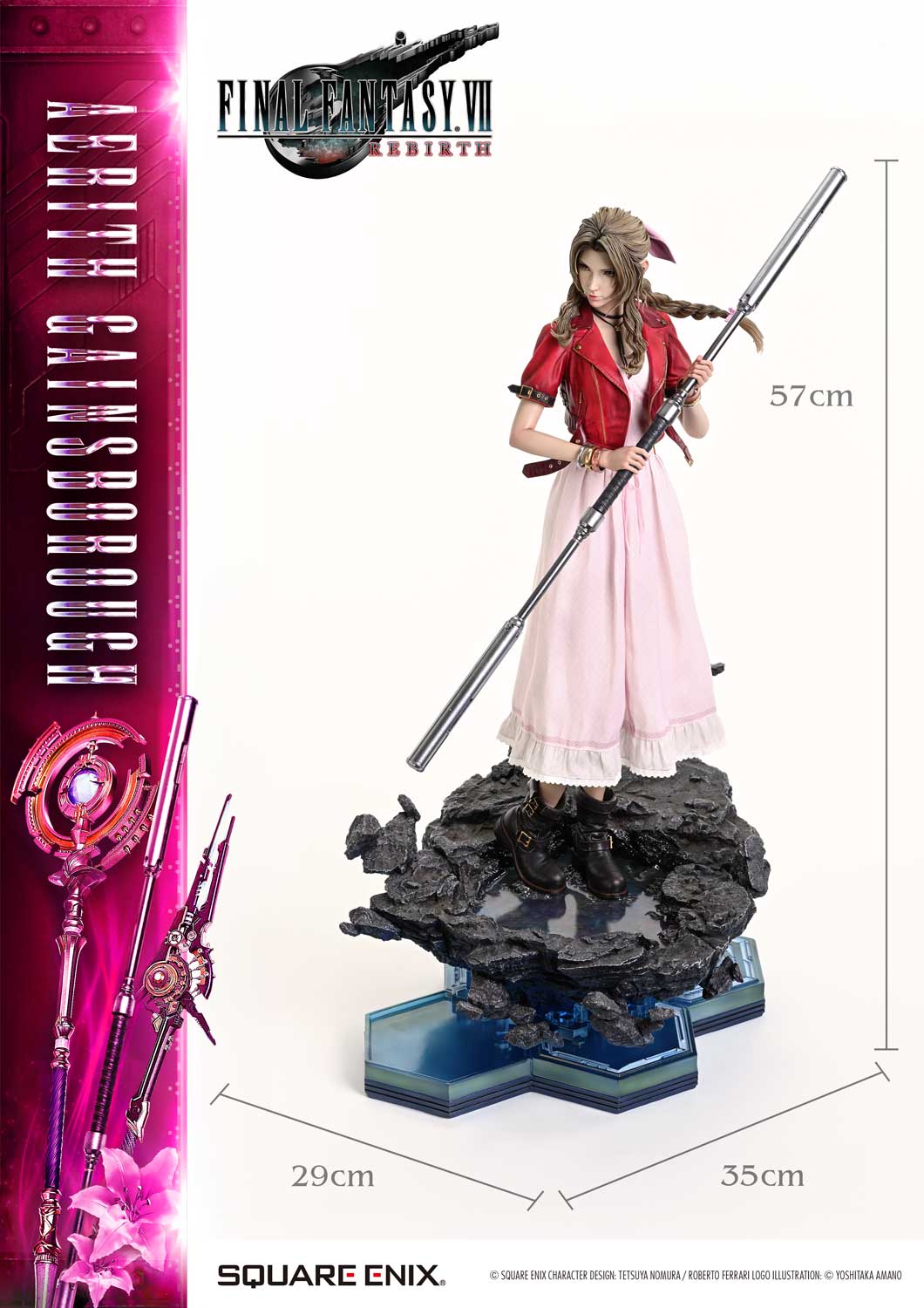 Final Fantasy VII Rebirth Square Enix Masterline Aerith Gainsborough (Deluxe Ver.) 1/4 Scale Statue Gallery Image 66