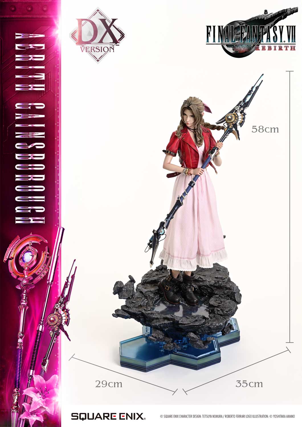 Final Fantasy VII Rebirth Square Enix Masterline Aerith Gainsborough (Deluxe Ver.) 1/4 Scale Statue Gallery Image 65