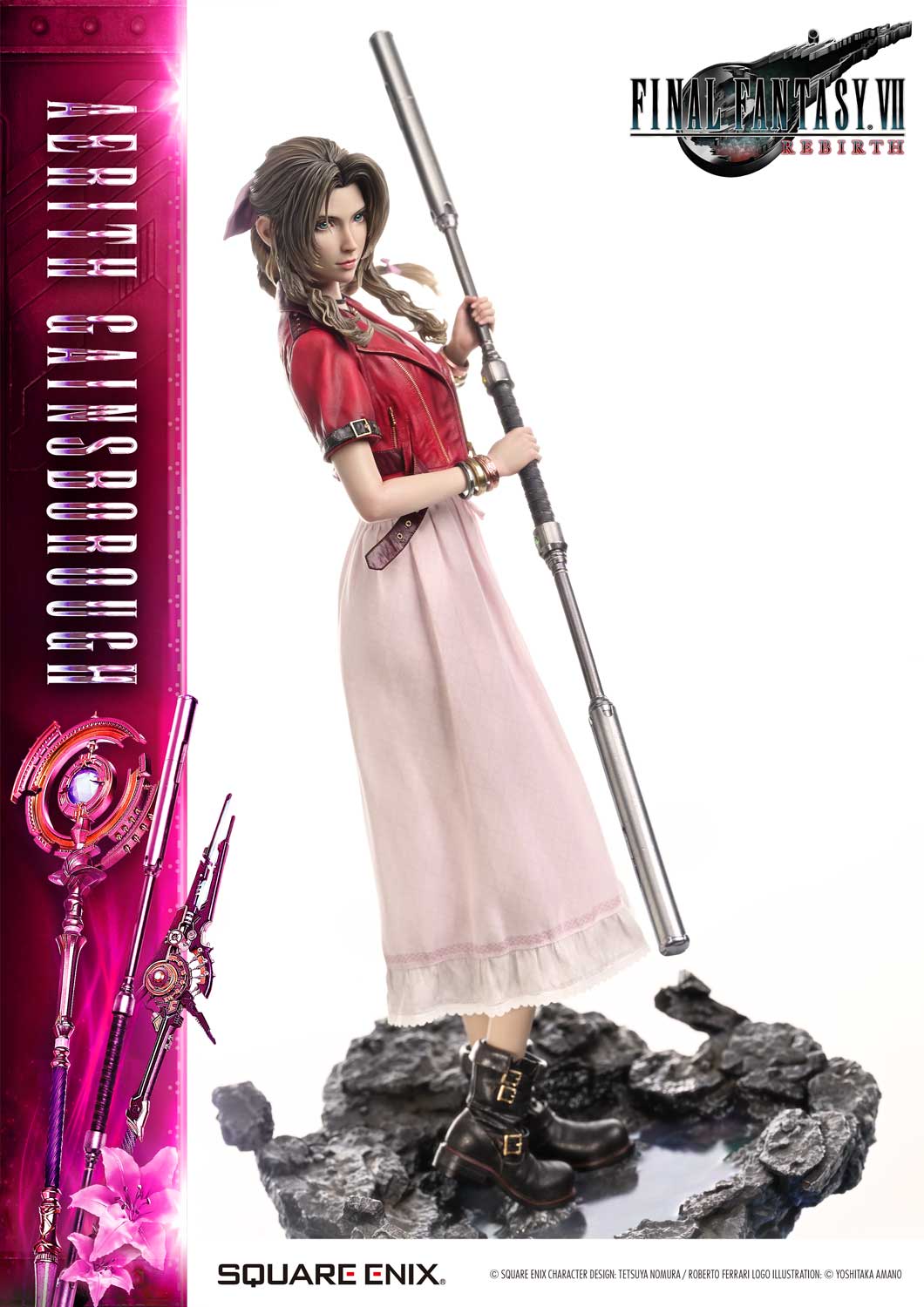 Final Fantasy VII Rebirth Square Enix Masterline Aerith Gainsborough (Deluxe Ver.) 1/4 Scale Statue Gallery Image 29