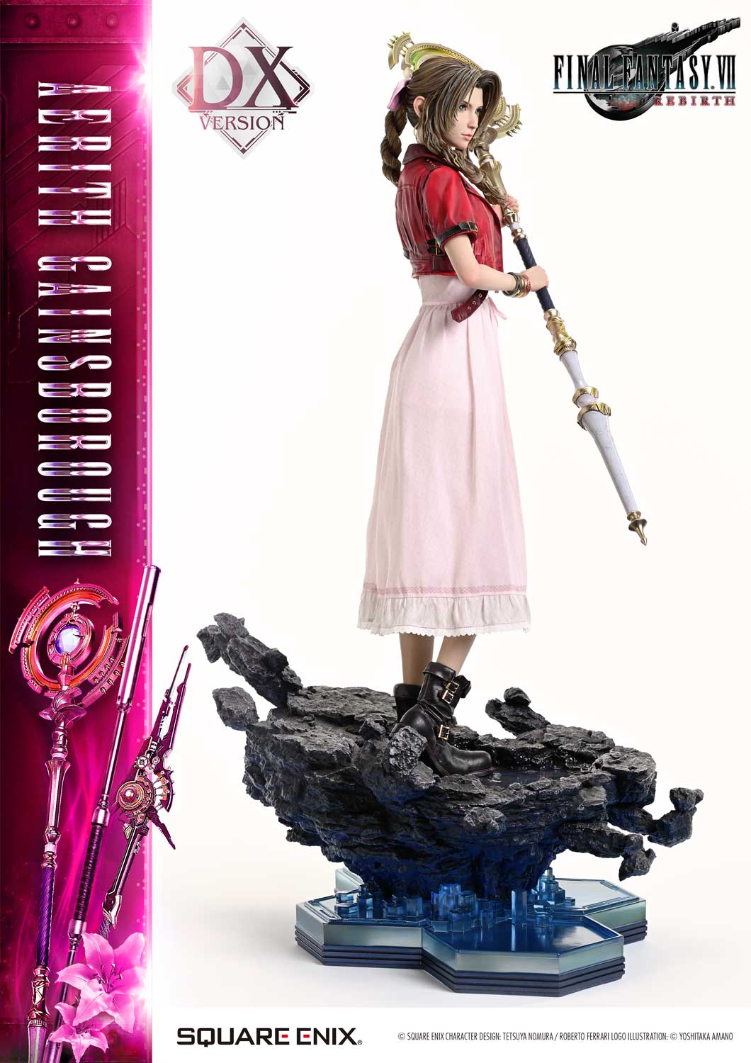 Final Fantasy VII Rebirth Square Enix Masterline Aerith Gainsborough (Deluxe Ver.) 1/4 Scale Statue Gallery Image 9