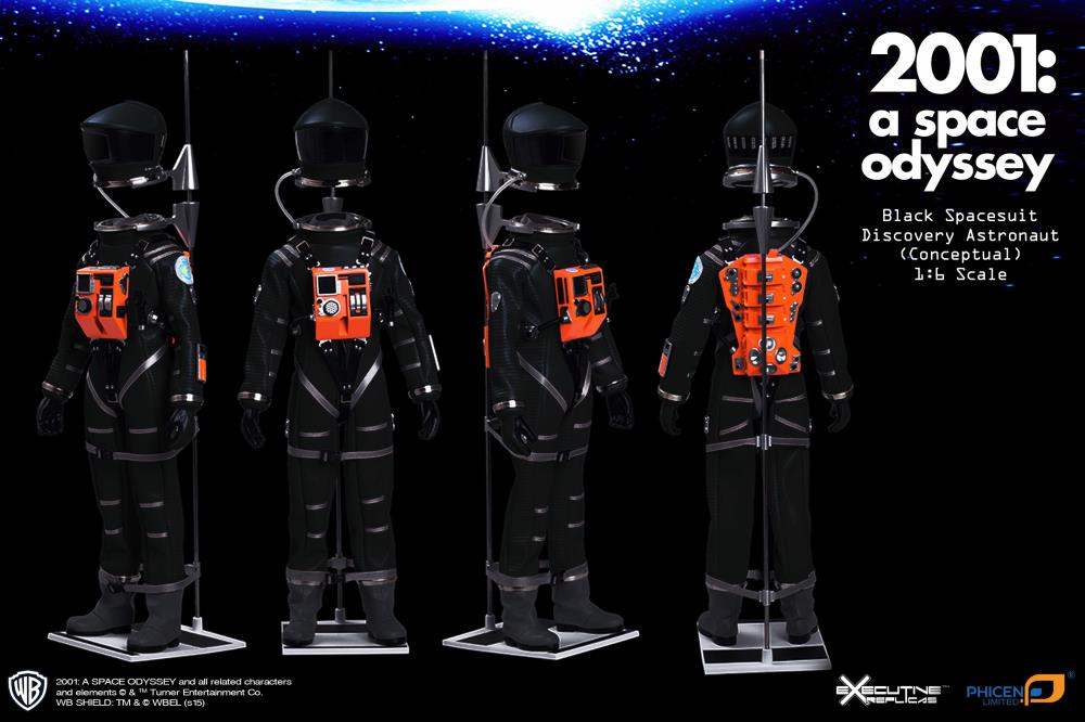 2001: A Space Odyssey Discovery Astronaut 1/6 Scale Conceptual Black Space Suit Gallery Image 3