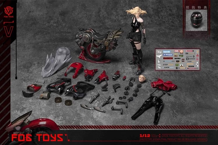 Fantasy Alphabet Series V 1/12 Scale Action Figure and Vehicle Set (With Bonus) Gallery Image 27