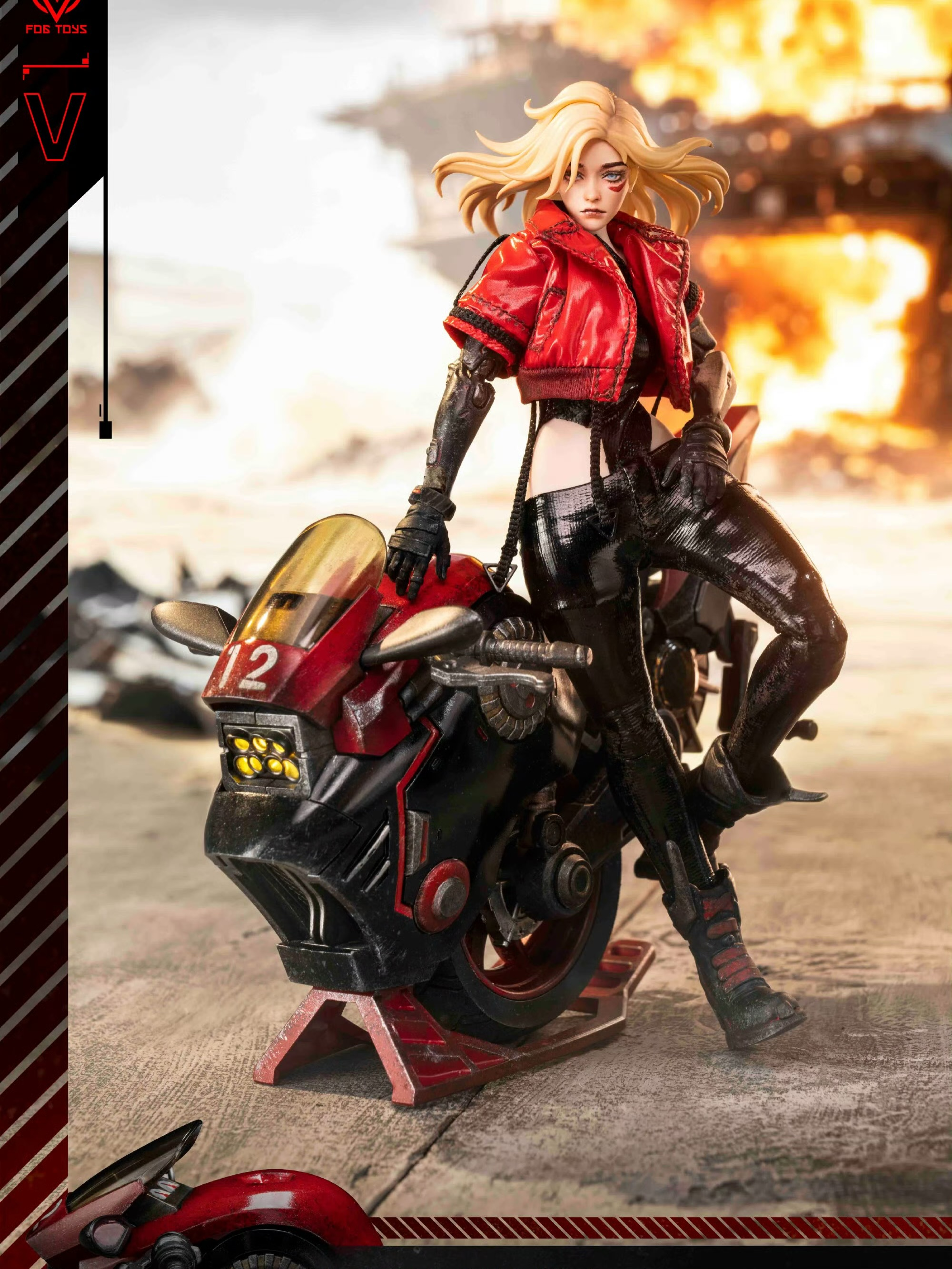 Fantasy Alphabet Series V 1/12 Scale Action Figure and Vehicle Set (With Bonus) Gallery Image 3