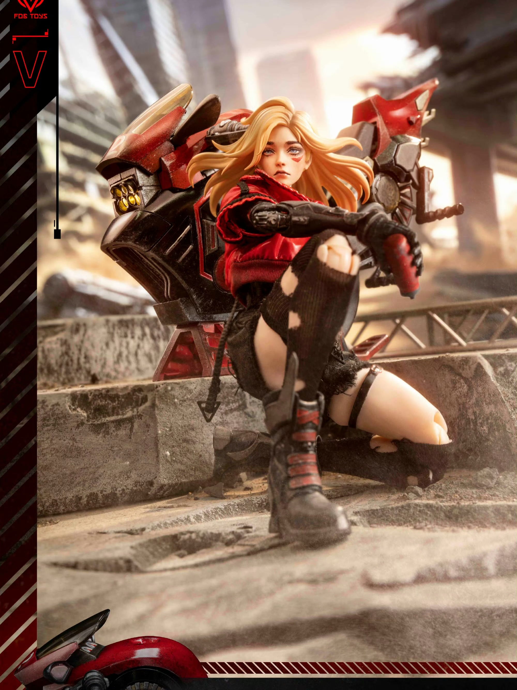 Fantasy Alphabet Series V 1/12 Scale Action Figure and Vehicle Set (With Bonus) Gallery Image 4