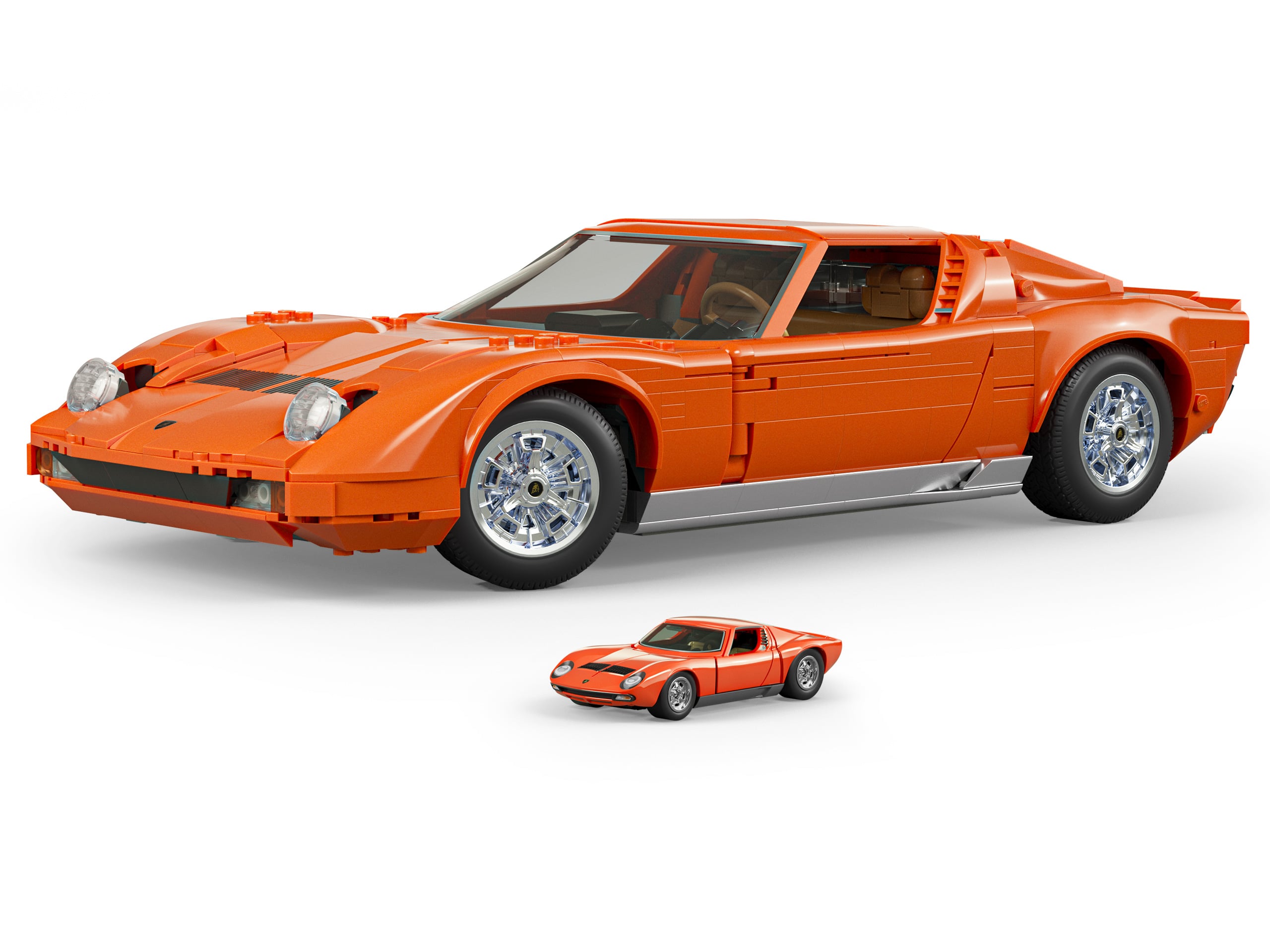 Hot Wheels Mattel Brick Shop Lamborghini Miura P400 SV Building Set