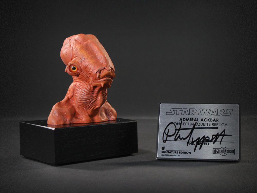 Star Wars: Return of the Jedi Archive Collection Admiral Ackbar (Signature Edition) Limited Edition Concept Maquette Replica Gallery Image 1