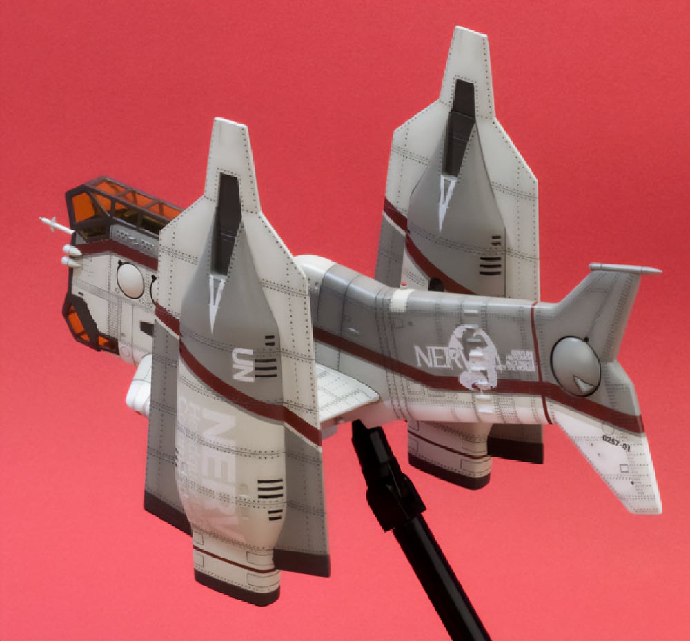Rebuild of Evangelion Vertical Take-Off & Landing Aircraft YAGR-N101 1/100 Scale Model Kit (Reissue) Gallery Image 6
