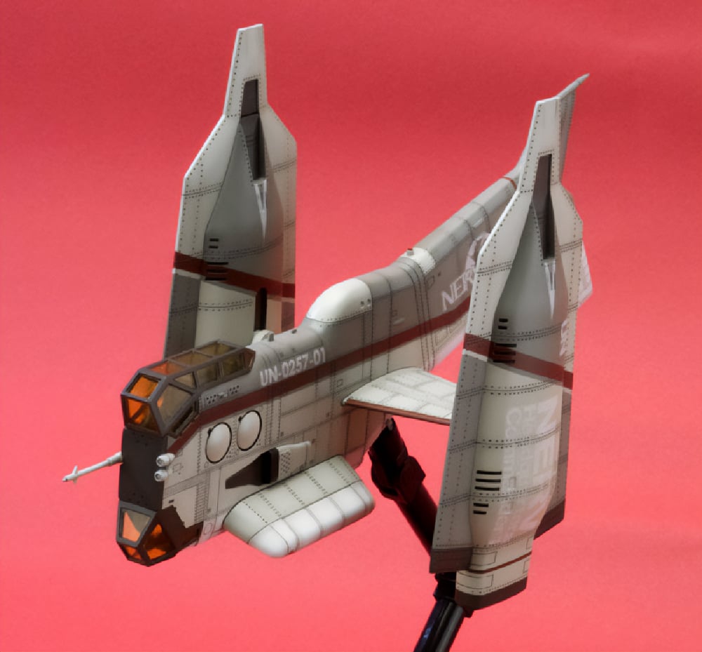 Rebuild of Evangelion Vertical Take-Off & Landing Aircraft YAGR-N101 1/100 Scale Model Kit (Reissue) Gallery Image 5