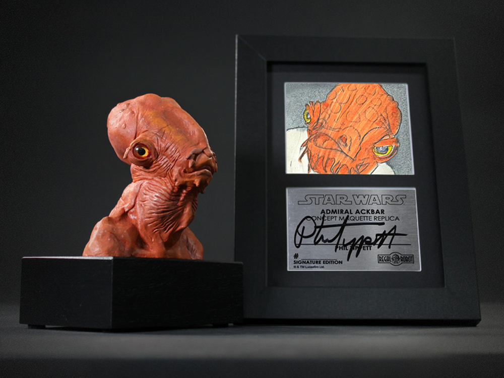Star Wars: Return of the Jedi Archive Collection Admiral Ackbar (Legacy Edition) Limited Edition Concept Maquette Replica Gallery Image 1