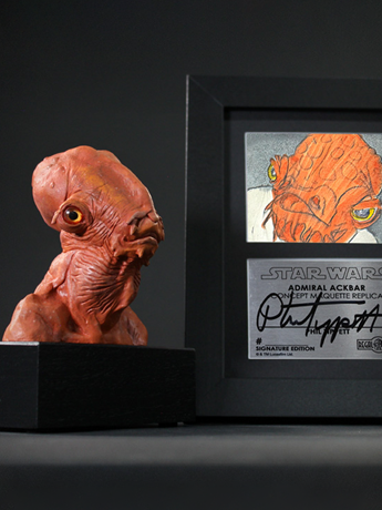 Star Wars: Return of the Jedi Archive Collection Admiral Ackbar (Legacy Edition) Limited Edition Concept Maquette Replica Gallery Image 2
