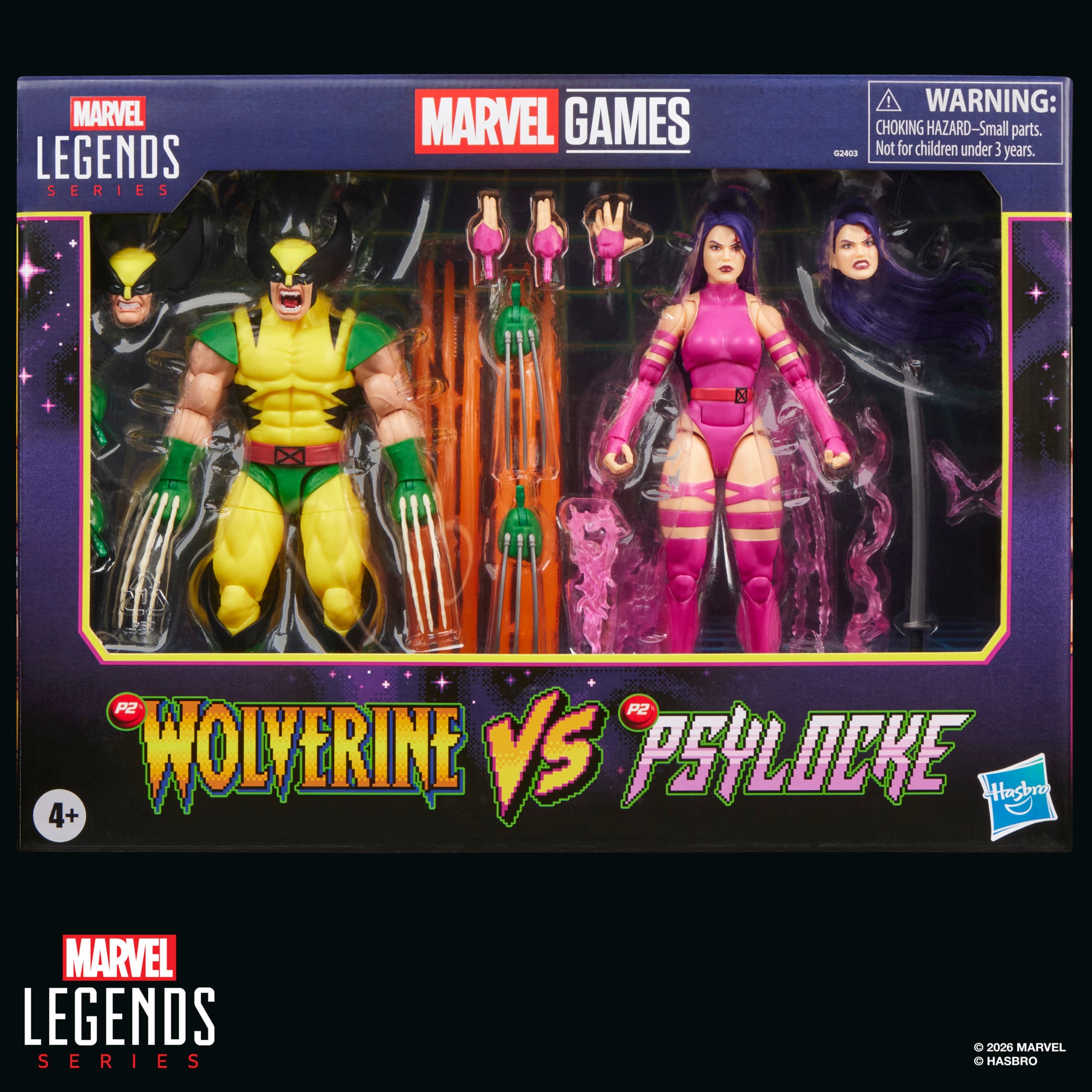 Marvel Legends Gamerverse Wolverine vs. Psylocke Action Figure Two-Pack Gallery Image 18