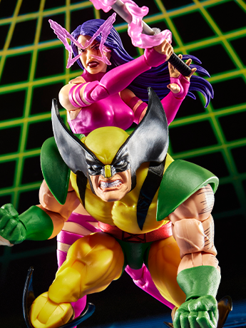 Marvel Legends Gamerverse Wolverine vs. Psylocke Action Figure Two-Pack Gallery Image 2