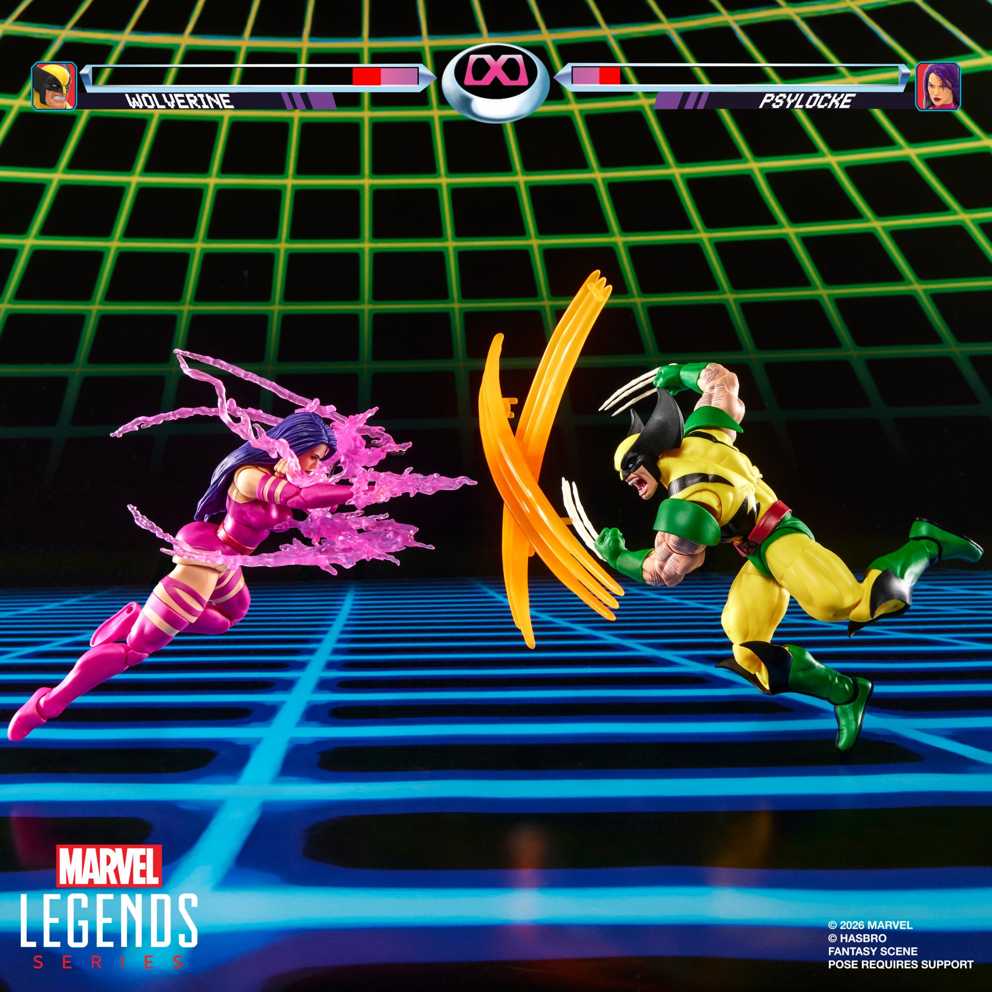Marvel Legends Gamerverse Wolverine vs. Psylocke Action Figure Two-Pack Gallery Image 13