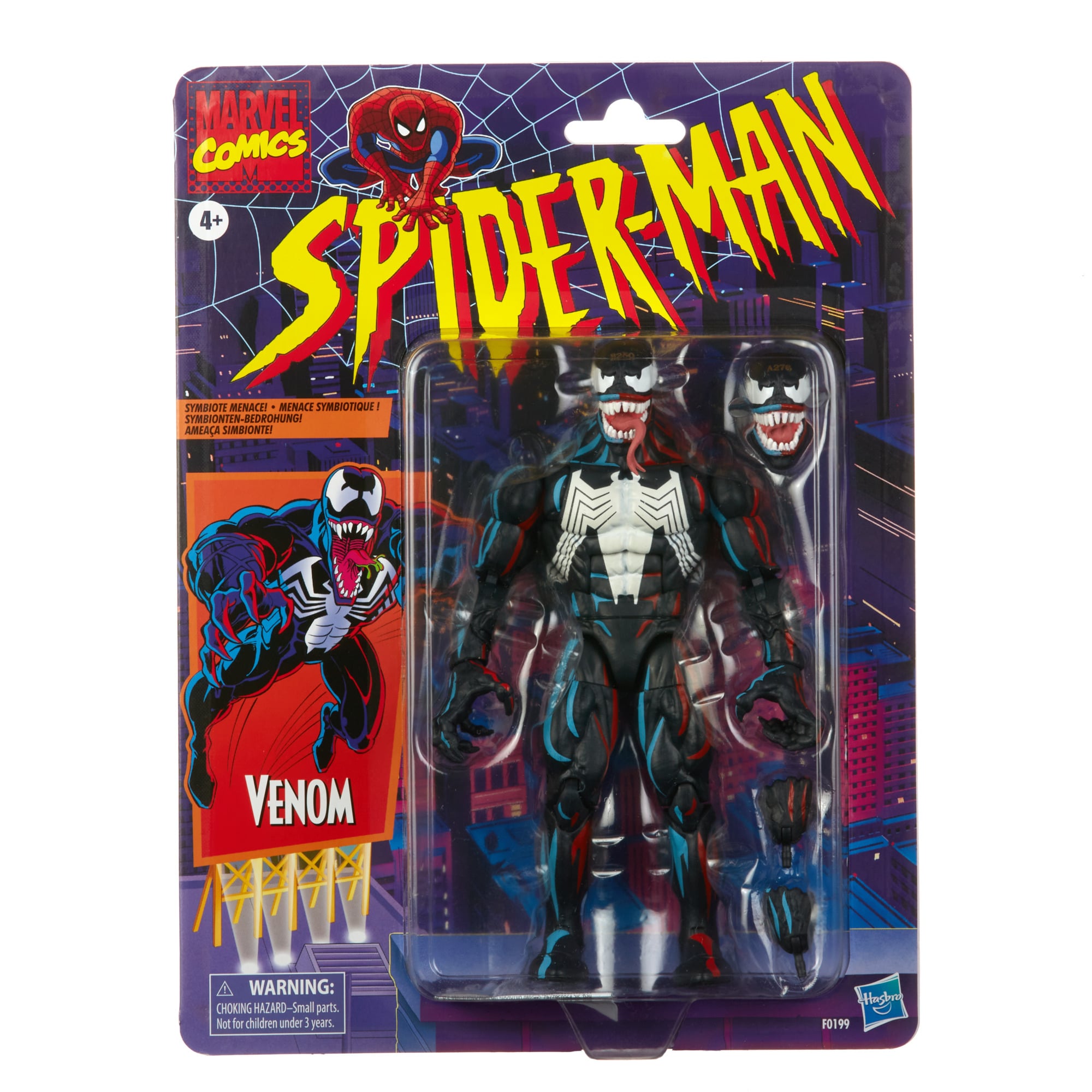 Spider-Man Marvel Legends Retro Collection Venom Action Figure Gallery Image 10