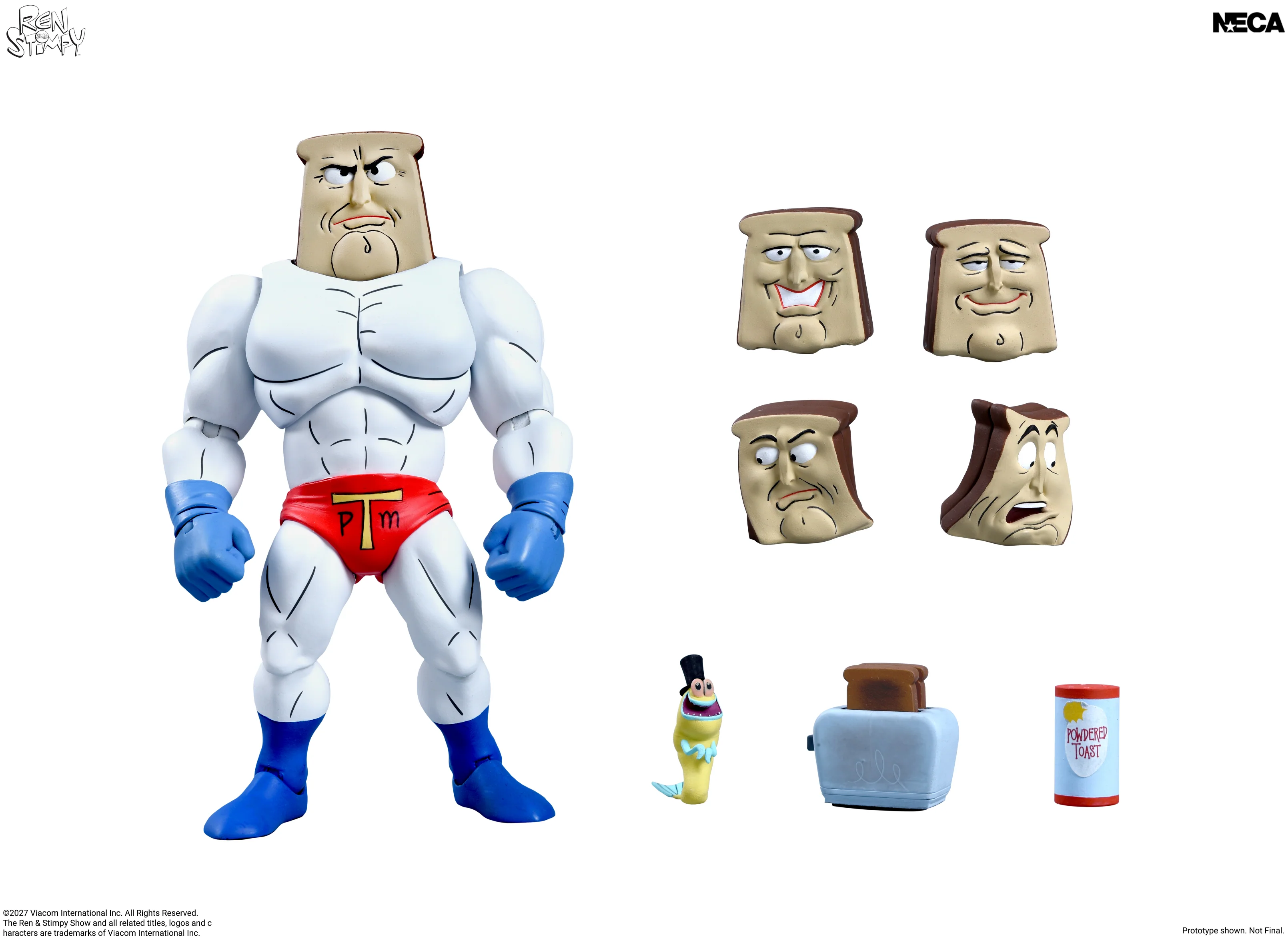 The Ren & Stimpy Show Ultimate Powdered Toast Man Action Figure Gallery Image 13