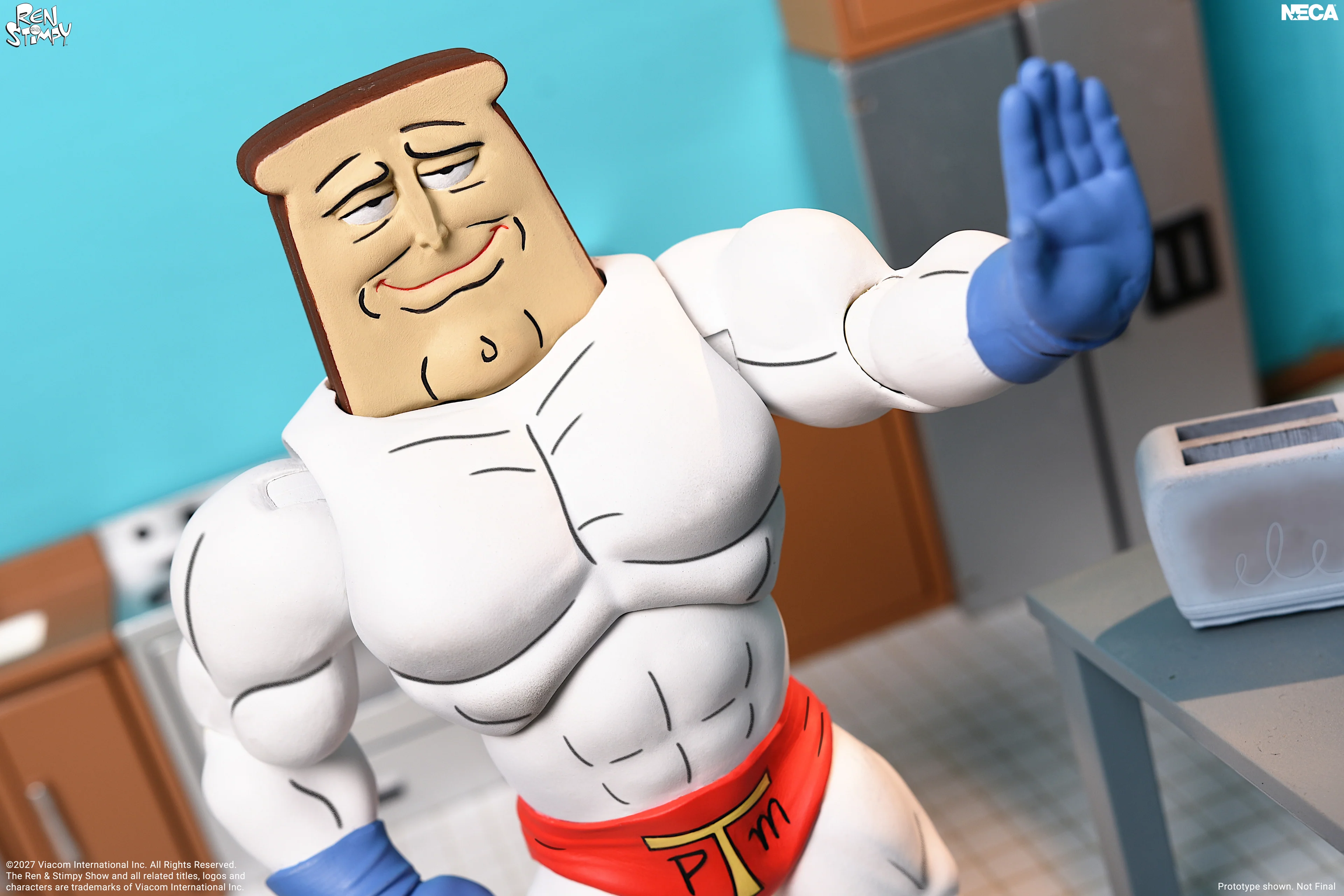 The Ren & Stimpy Show Ultimate Powdered Toast Man Action Figure Gallery Image 4