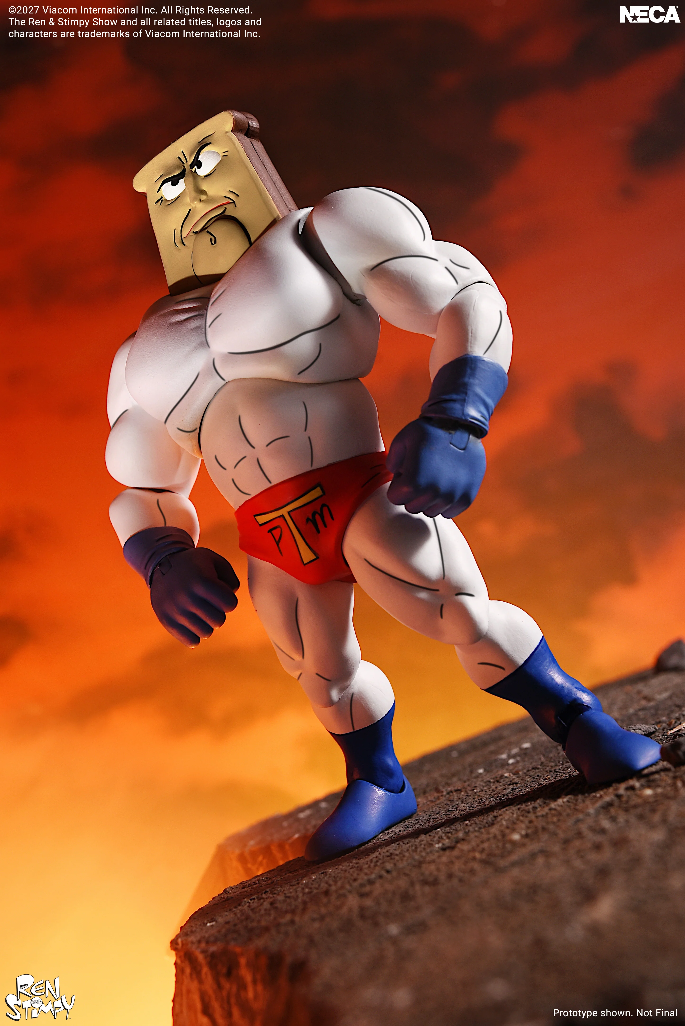 The Ren & Stimpy Show Ultimate Powdered Toast Man Action Figure Gallery Image 3