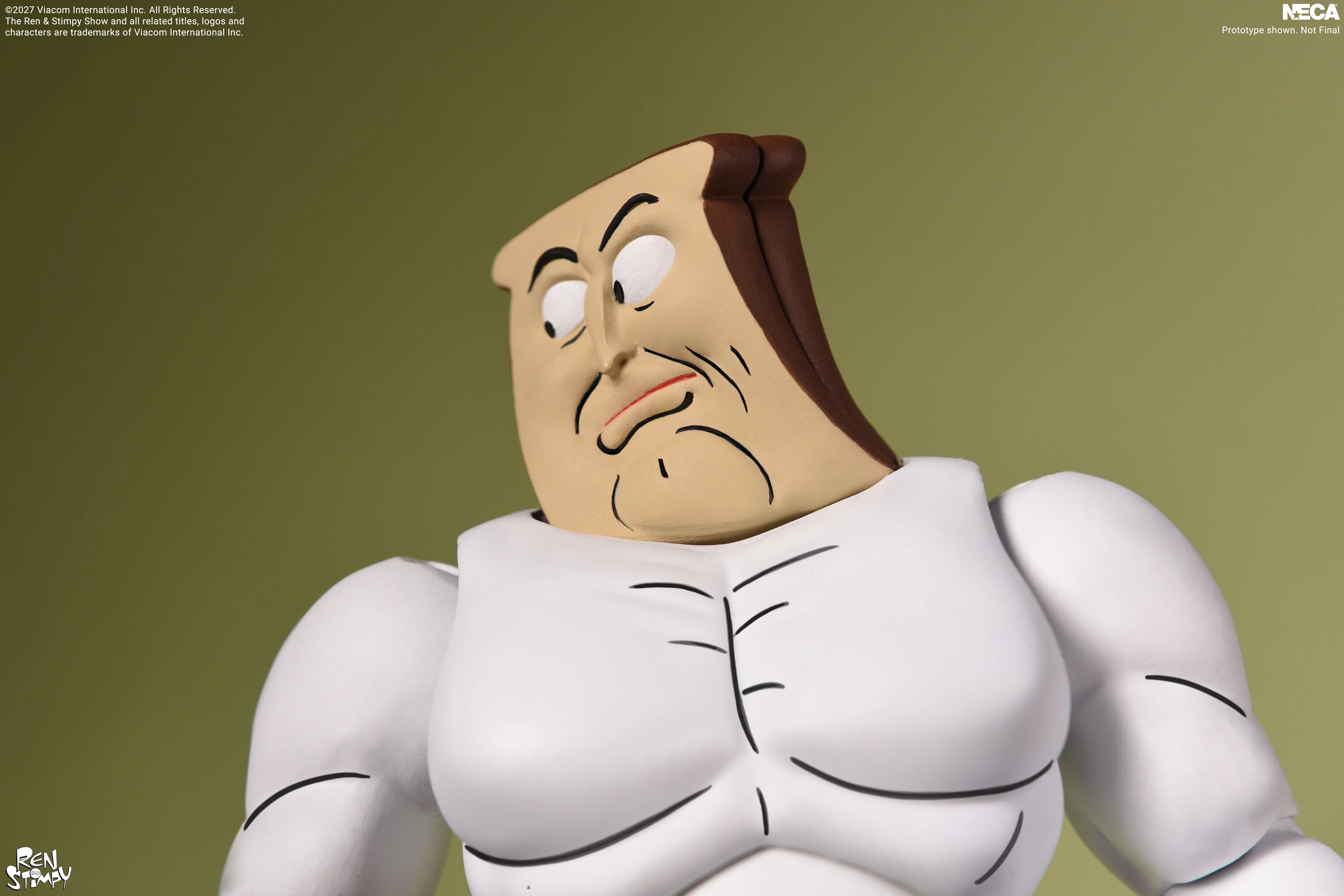 The Ren & Stimpy Show Ultimate Powdered Toast Man Action Figure Gallery Image 8