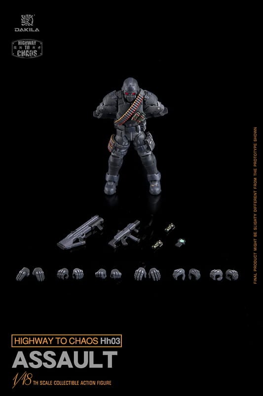 Highway to Chaos HH03 Hellhound Assault Trooper 1/18 Scale Action