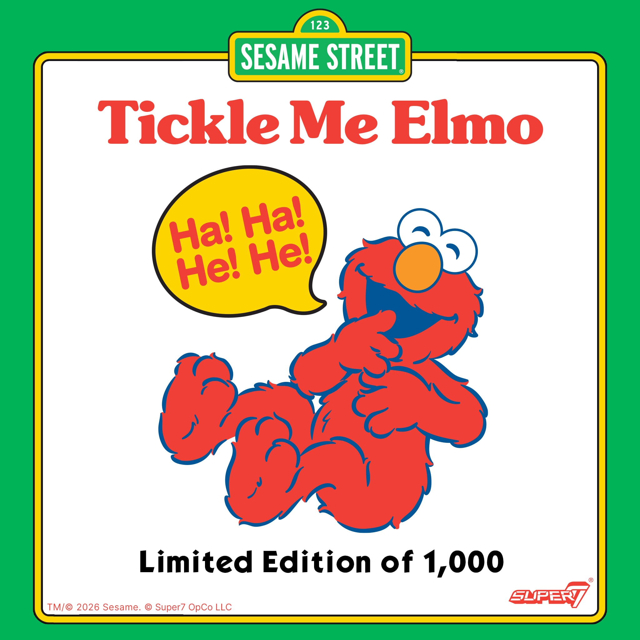 Sesame Street ReAction Elmo (Tickle Me Elmo) SDCC 2026 Exclusive Limited Edition Action Figure Gallery Image 8