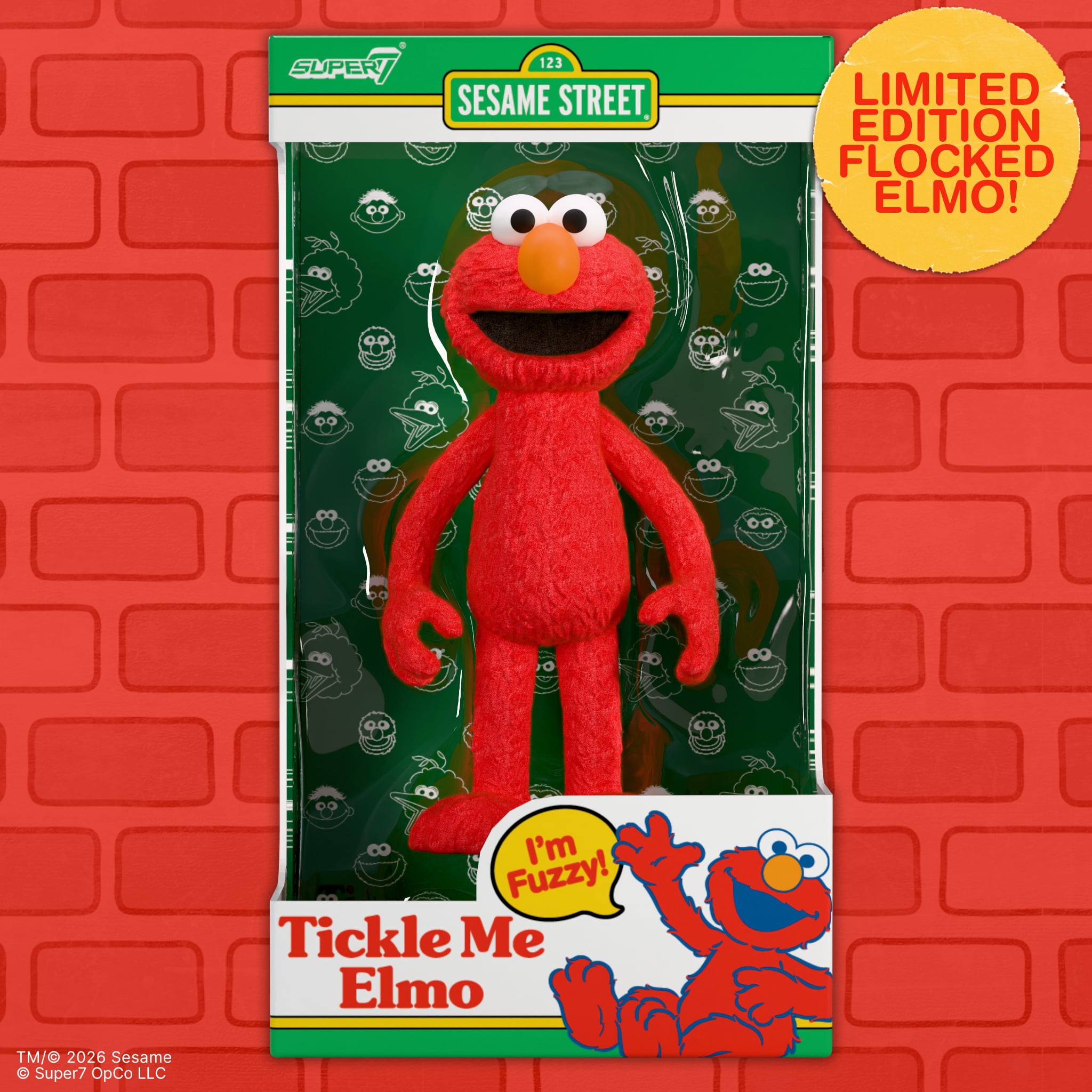 Sesame Street ReAction Elmo (Tickle Me Elmo) SDCC 2026 Exclusive Limited Edition Action Figure Gallery Image 5